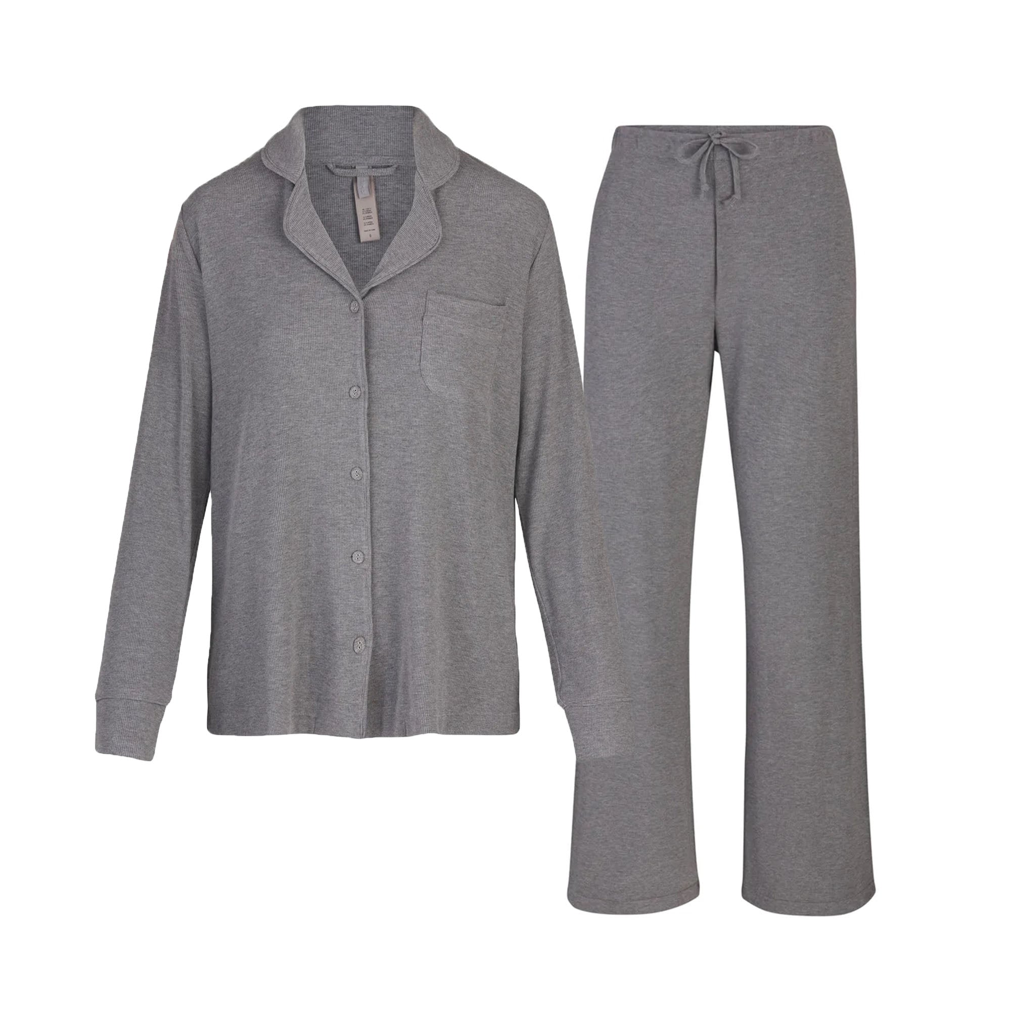 SKIMS SOFT LOUNGE SLEEP SET | HEATHER GREY - Mind Türkiye