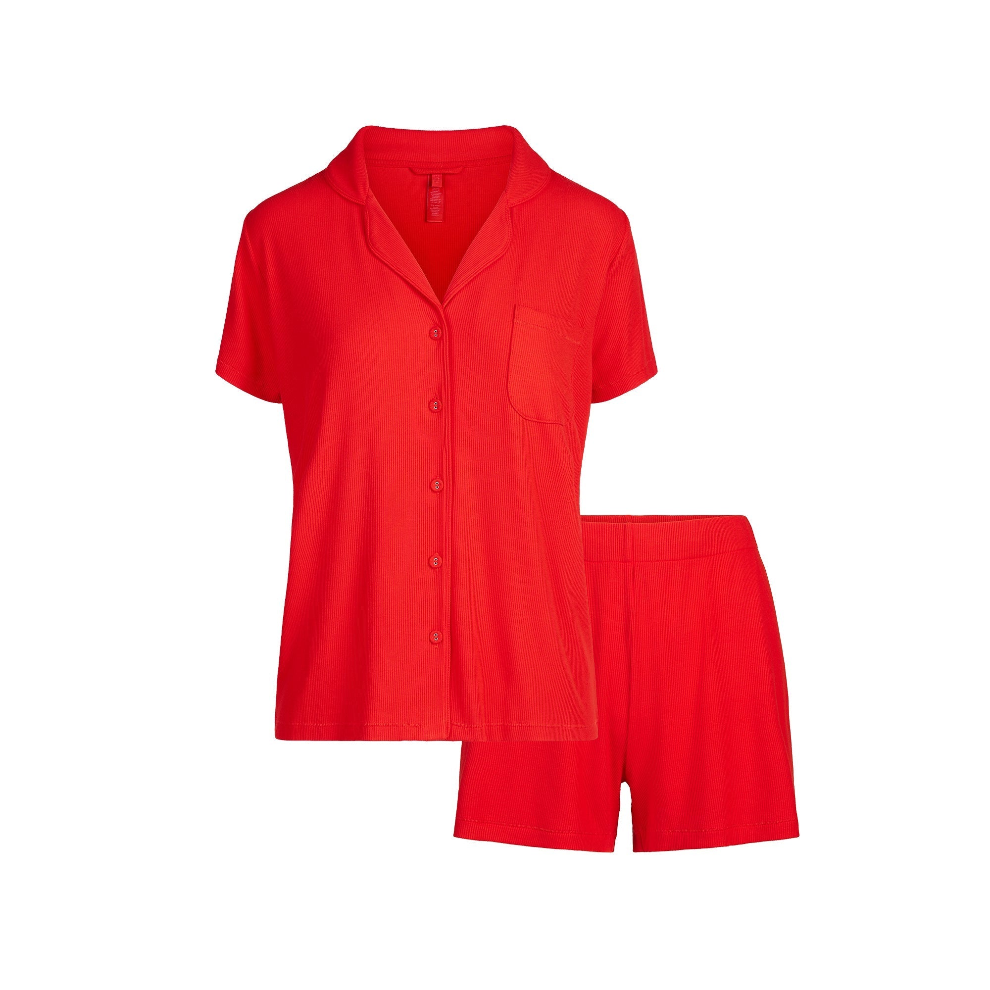 SKIMS SOFT LOUNGE SHORT SLEEP SET | CHERRY - Mind Türkiye