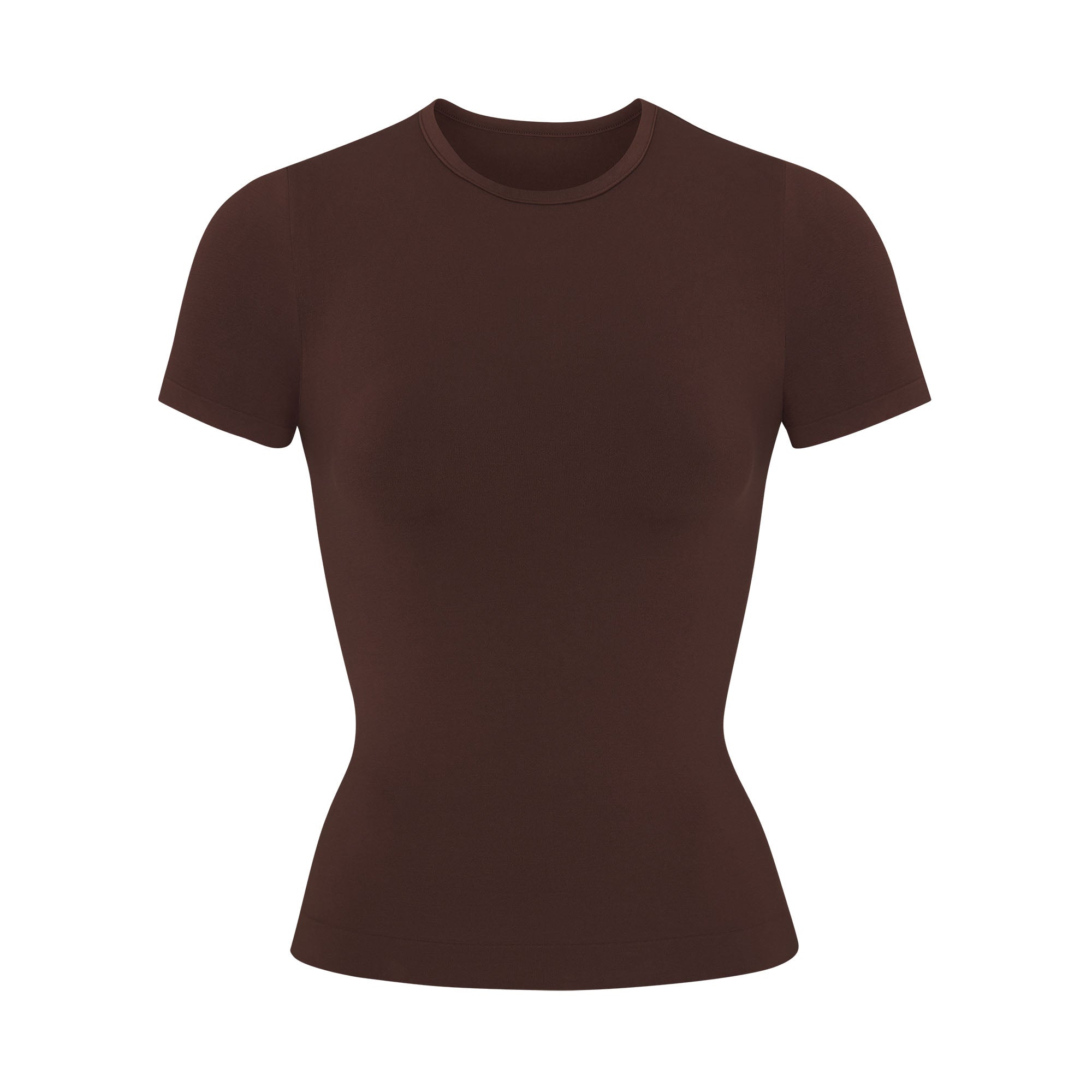 SKIMS SOFT SMOOTHING SEAMLESS T-SHIRT | COCOA