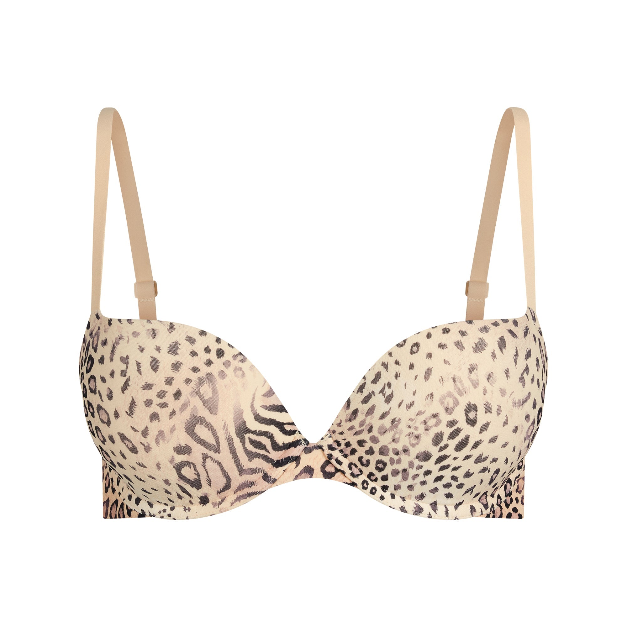 SKIMS FITS EVERYBODY PUSH-UP BRA | SAND MULTI ANIMAL - Mind Türkiye