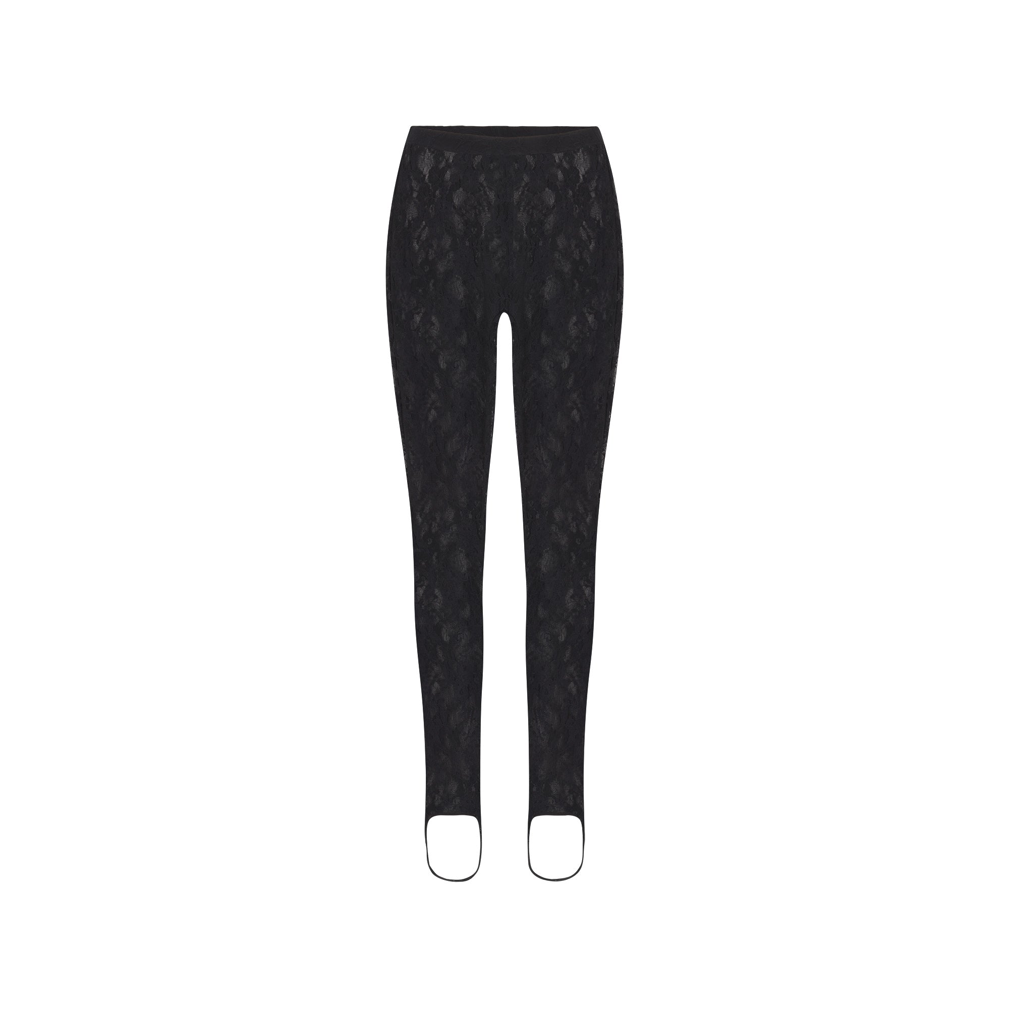 SKIMS STRETCH LACE STIRRUP LEGGING | SOOT