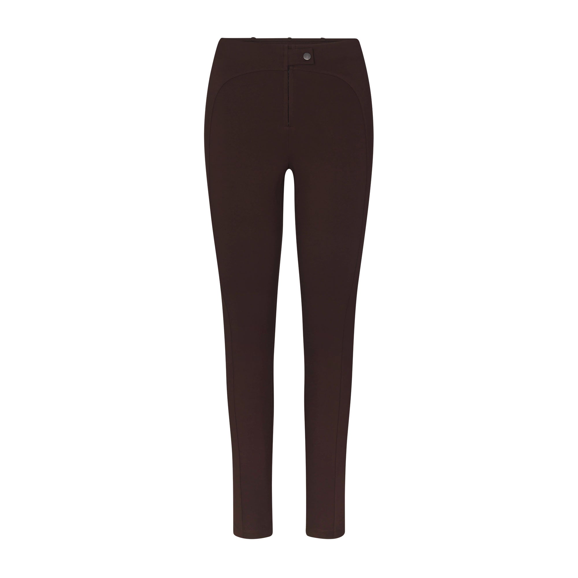 SKIMS THE ESSENTIAL COLLECTION ZIP FRONT LEGGING | ESPRESSO