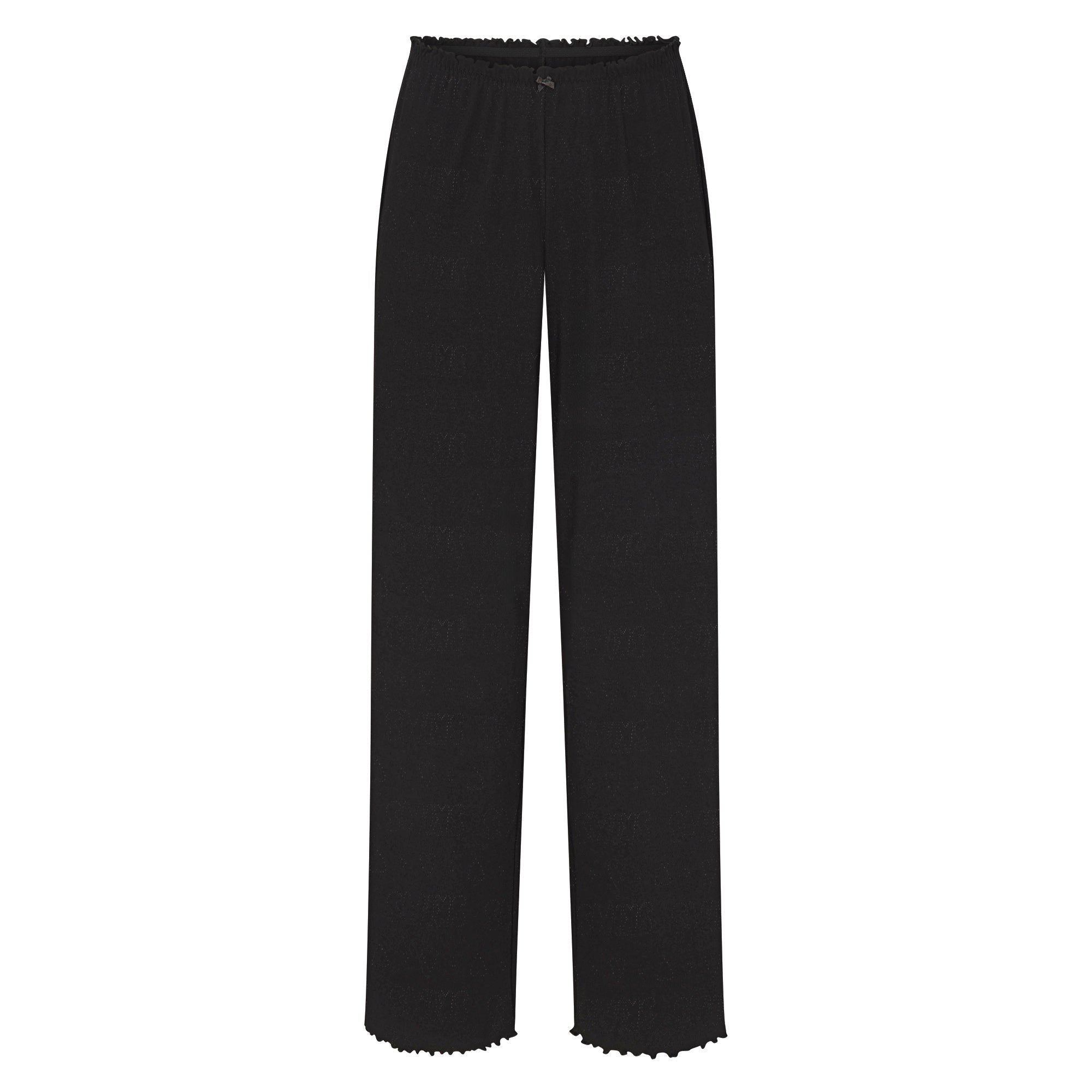 SKIMS LOGO POINTELLE STRAIGHT LEG PANT | SOOT - Mind Türkiye
