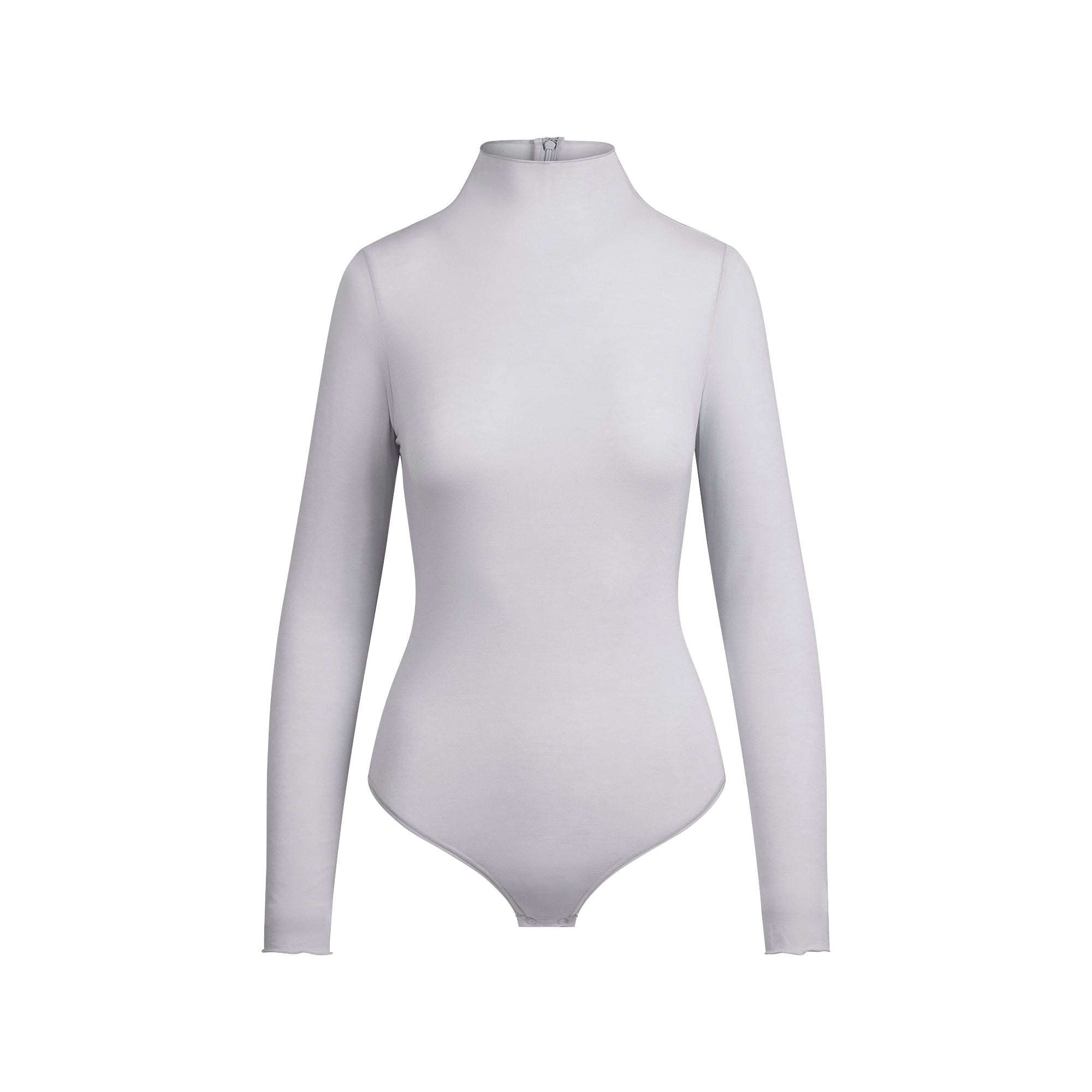 SKIMS SHEER MODAL LONG SLEEVE TURTLENECK BODYSUIT | MIST - Mind Türkiye