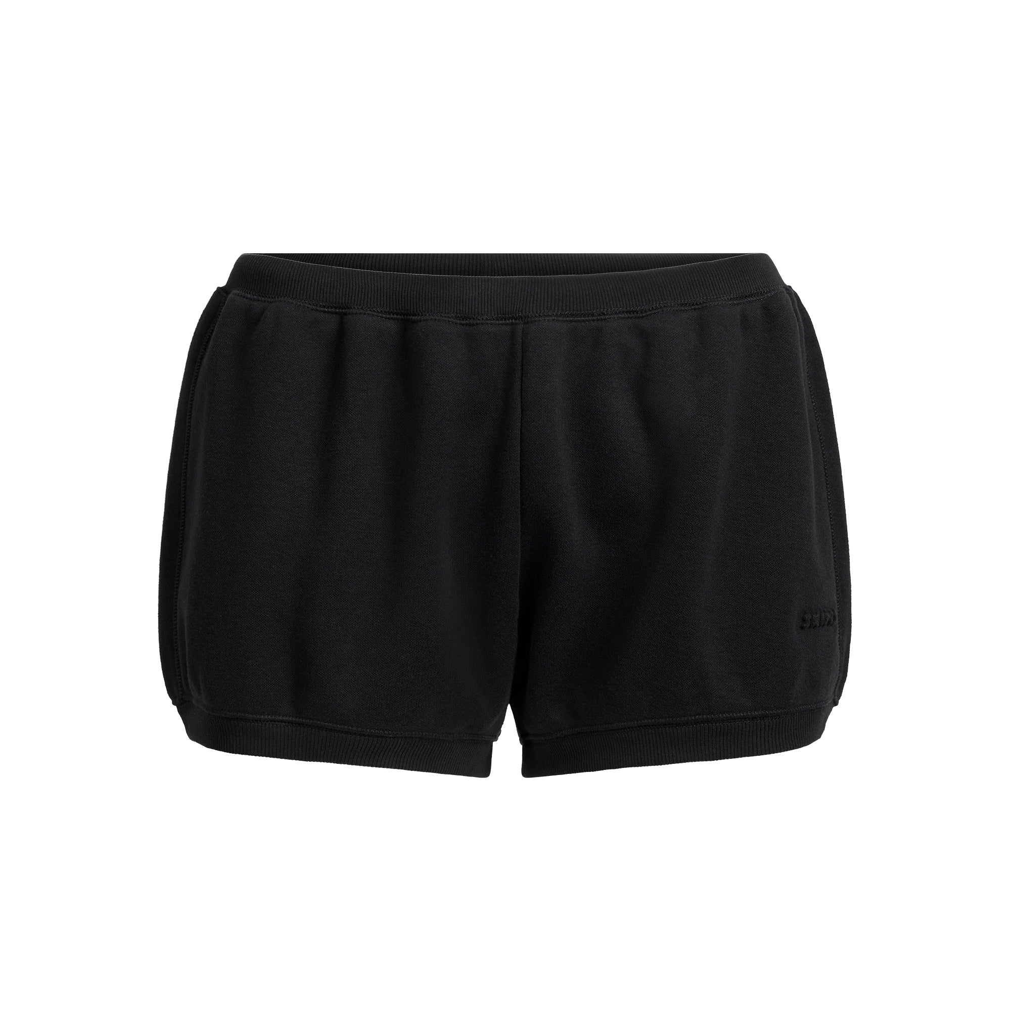SKIMS COTTON FLEECE BUBBLE HEM SHORT | ONYX - Mind Türkiye