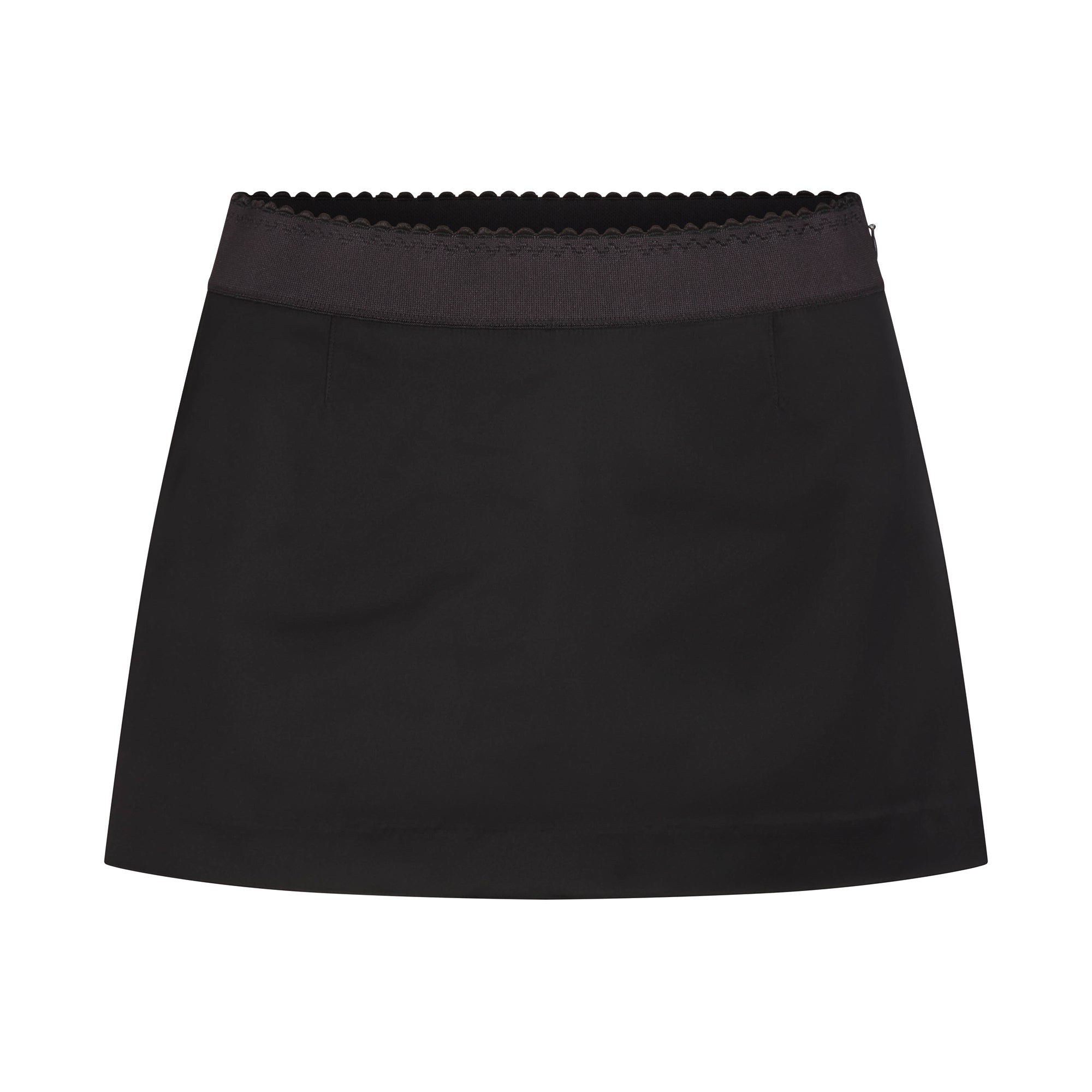 SKIMS SATIN MINI SKIRT | OBSIDIAN