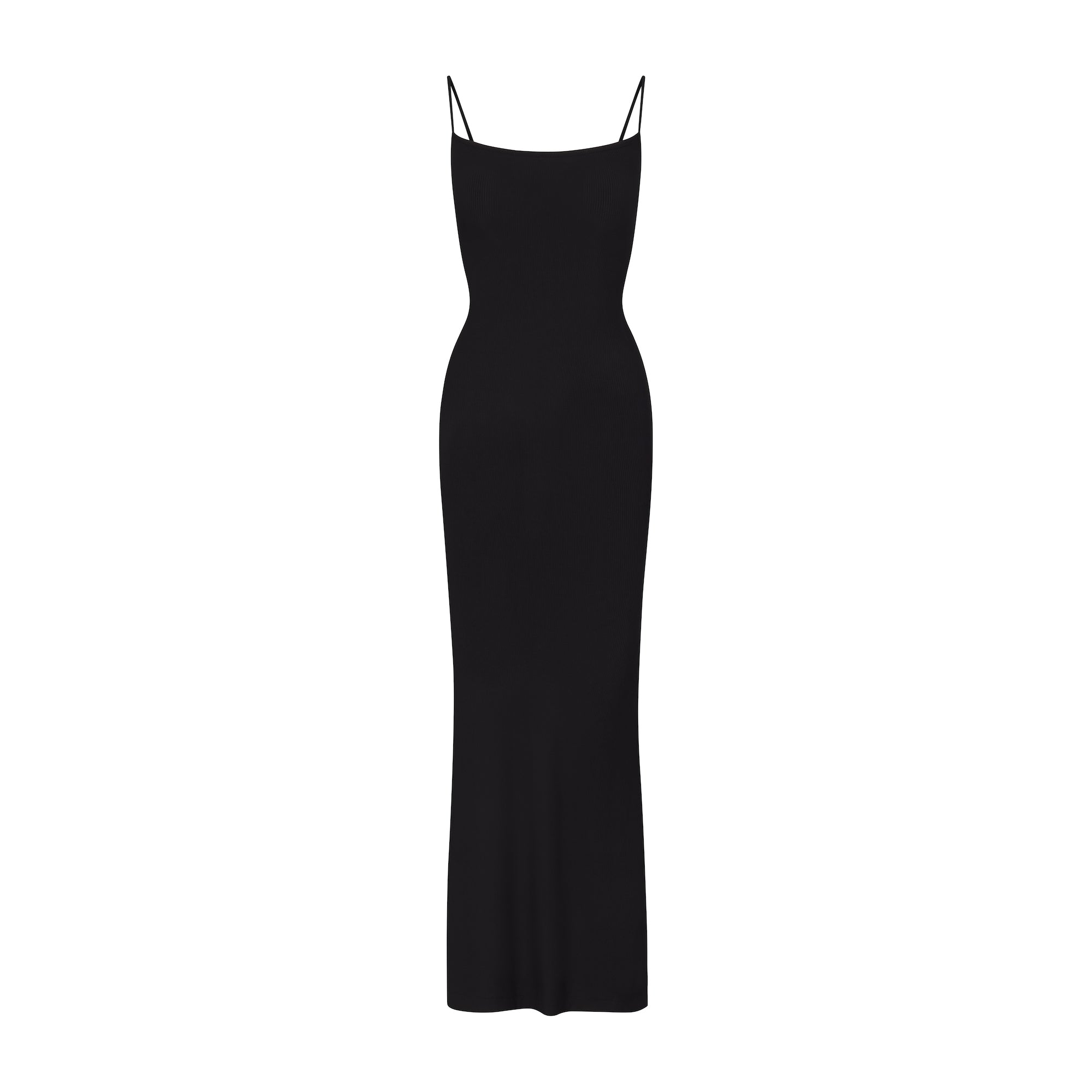 SKIMS SOFT LOUNGE PETITE LONG SLIP DRESS | ONYX - Mind Türkiye