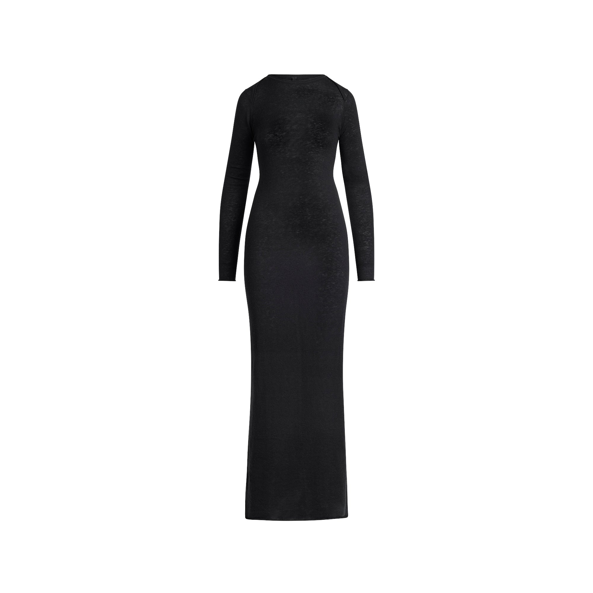 SKIMS FEATHERWEIGHT CASHMERE LONG DRESS | ONYX - Mind Türkiye
