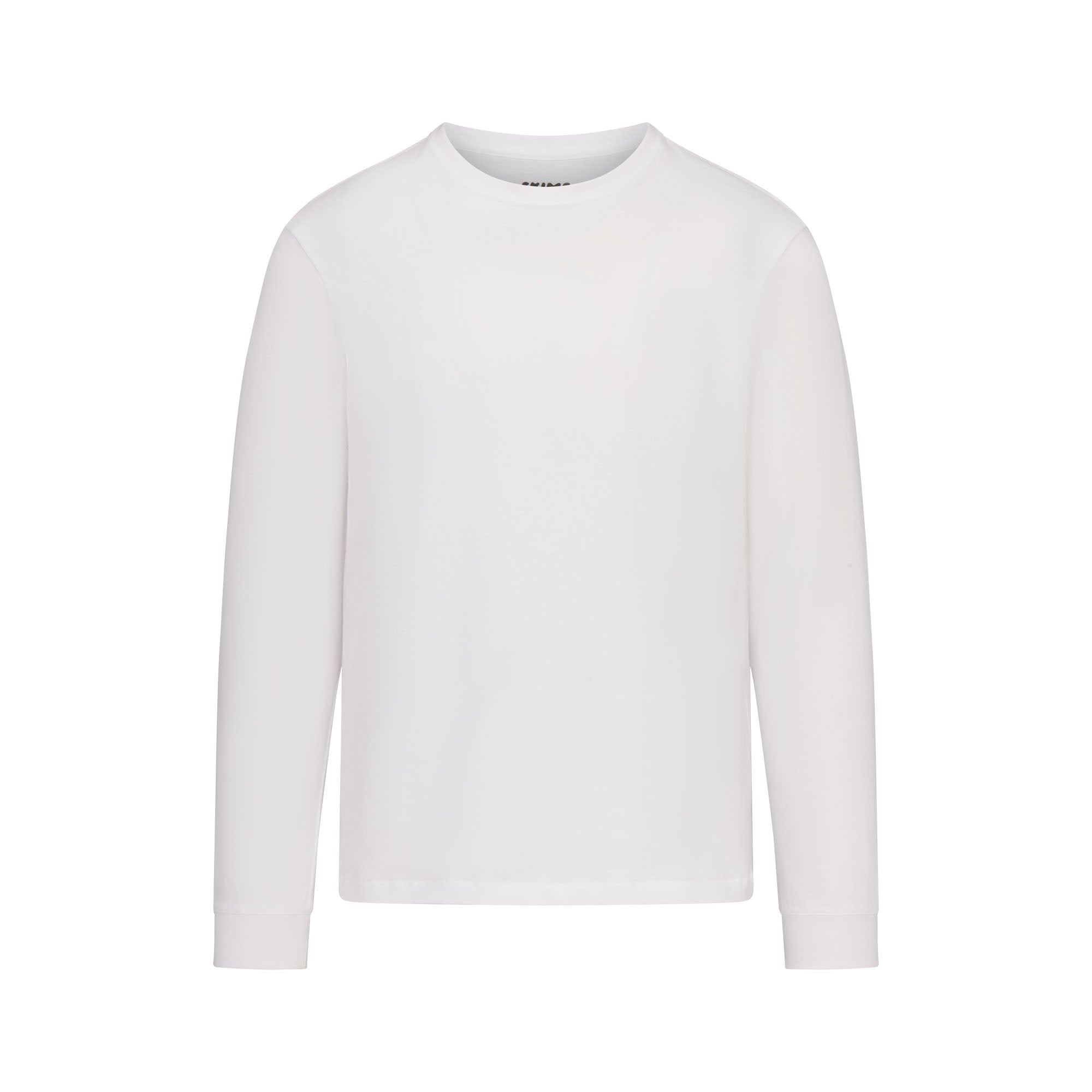 SKIMS COTTON MENS CLASSIC LONG SLEEVE T-SHIRT | CHALK - Mind Türkiye