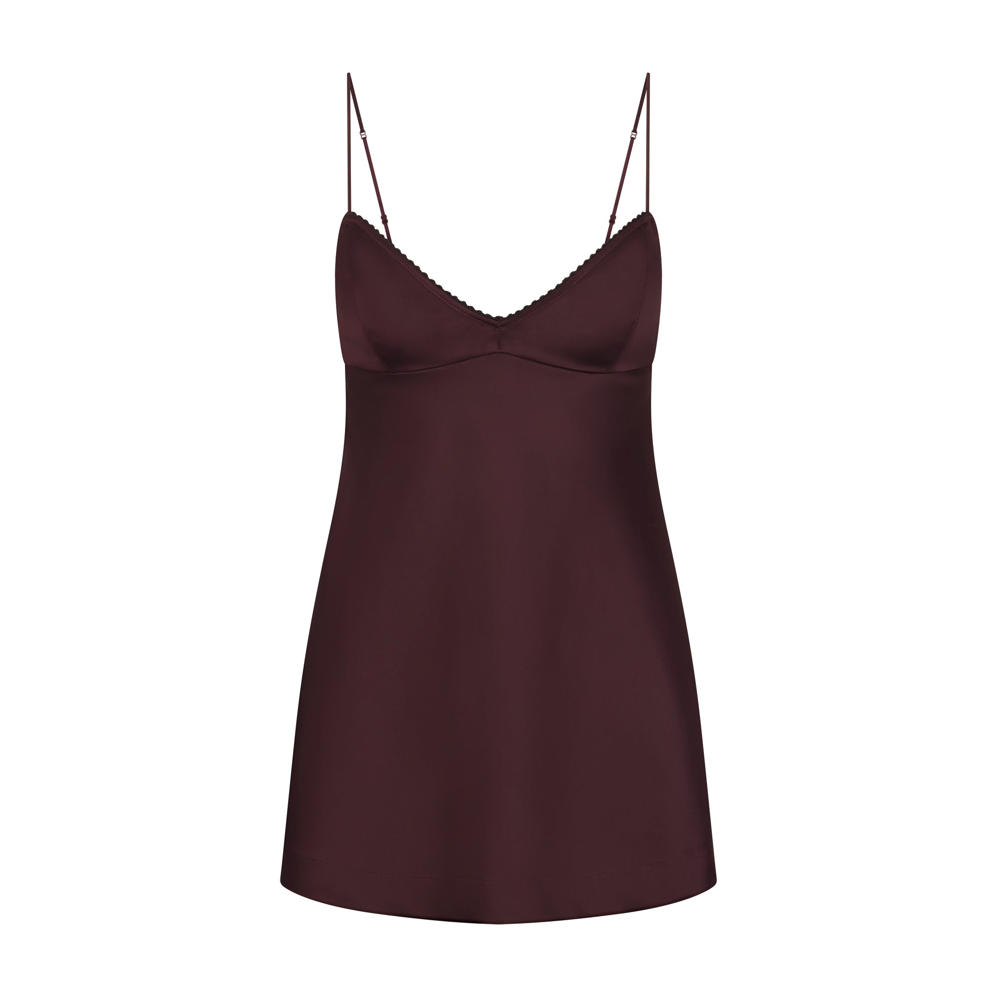 SKIMS SATIN MINI DRESS | CURRANT - Mind Türkiye