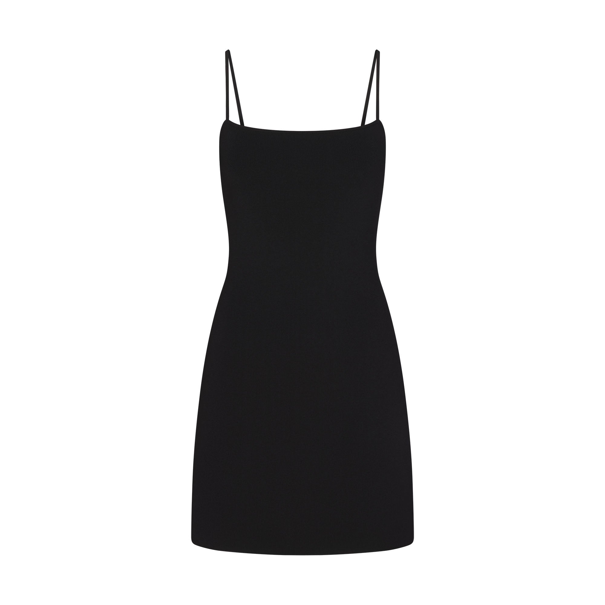SKIMS REFINED KNIT MINI DRESS | OBSIDIAN - Mind Türkiye