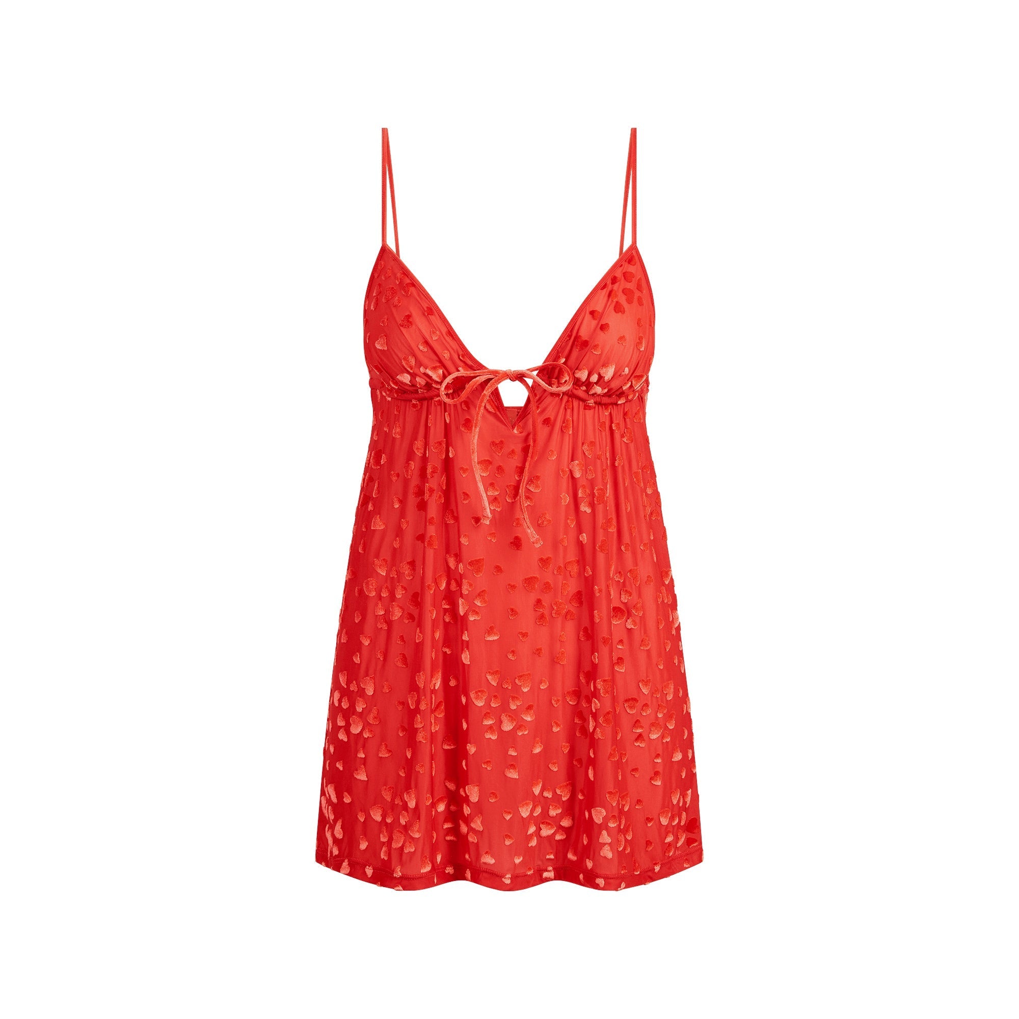 SKIMS SHEER VELVET MINI DRESS | RUBY - Mind Türkiye