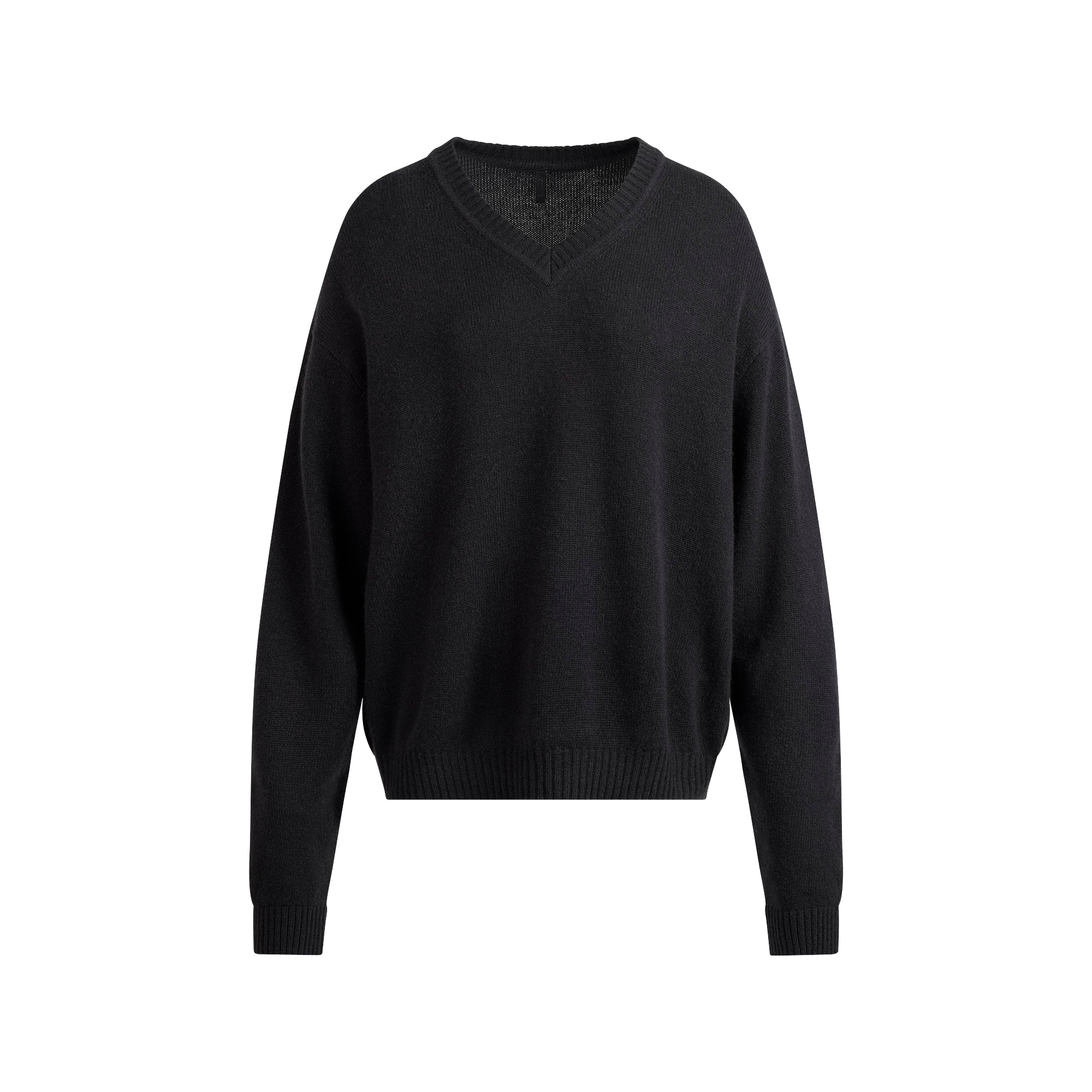 SKIMS WOOL CASHMERE OVERBedenD V NECK SWEATER | ONYX - Mind Türkiye