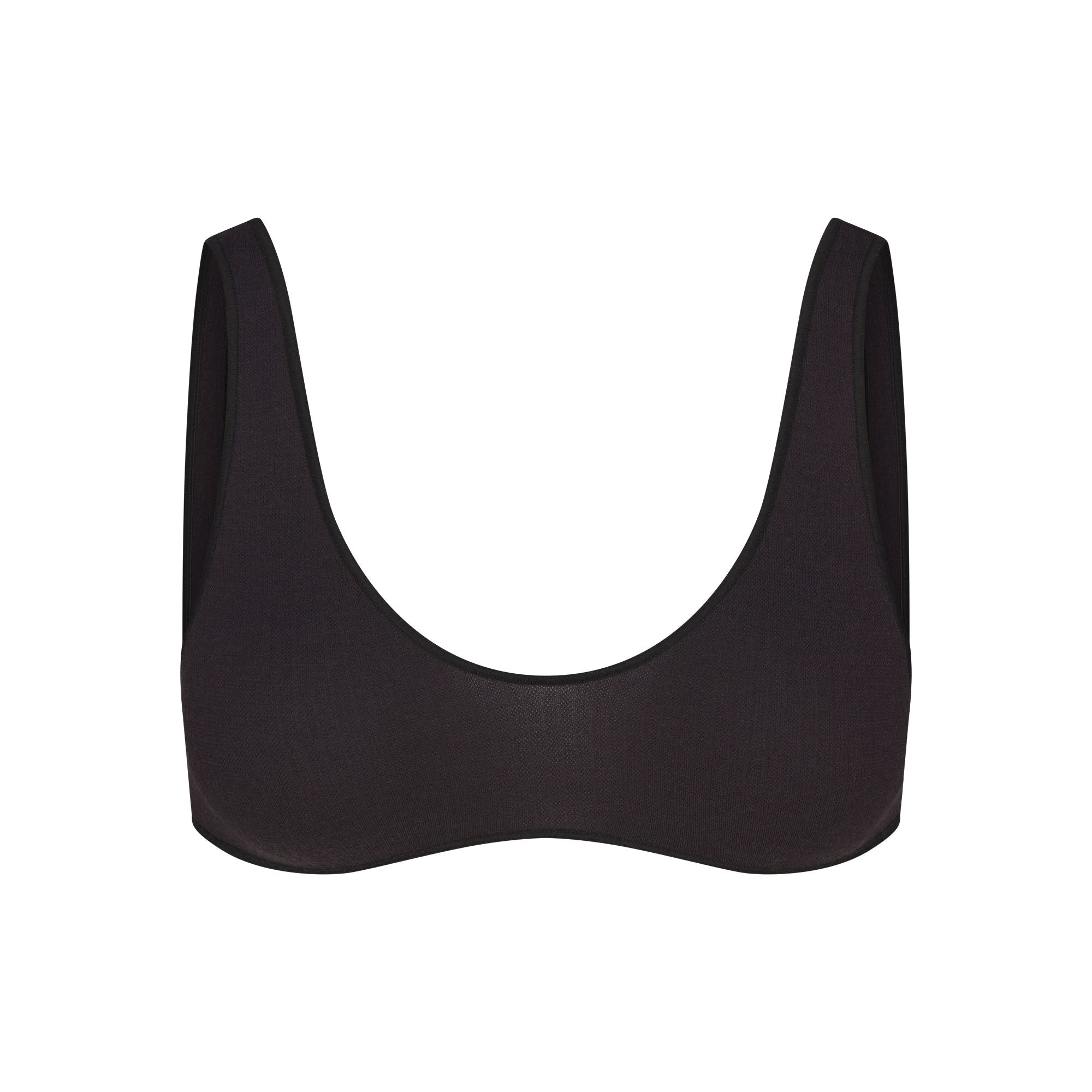 SKIMS WOOL RIB BRALETTE | OBSIDIAN - Mind Türkiye