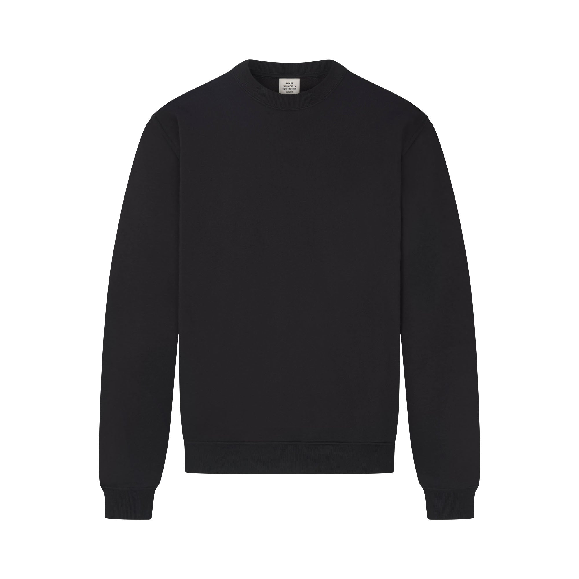 SKIMS FLEECE LOUNGE MENS RELAXED CREWNECK | WASHED ONYX - Mind Türkiye