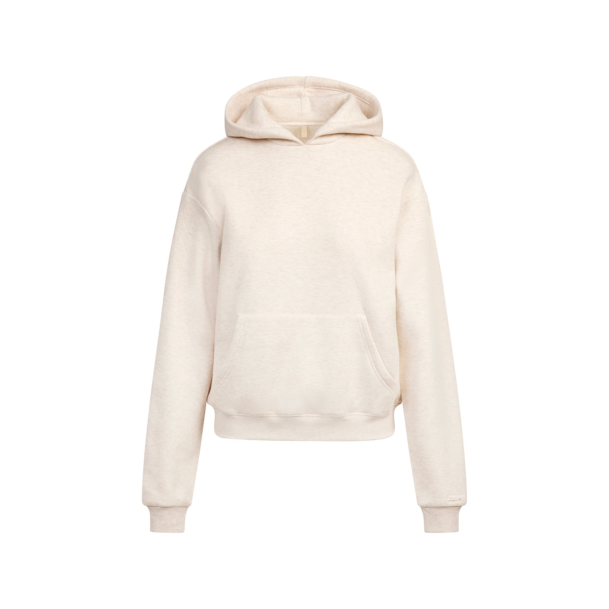 SKIMS COTTON FLEECE CLASSIC HOODIE | OATMEAL HEATHER