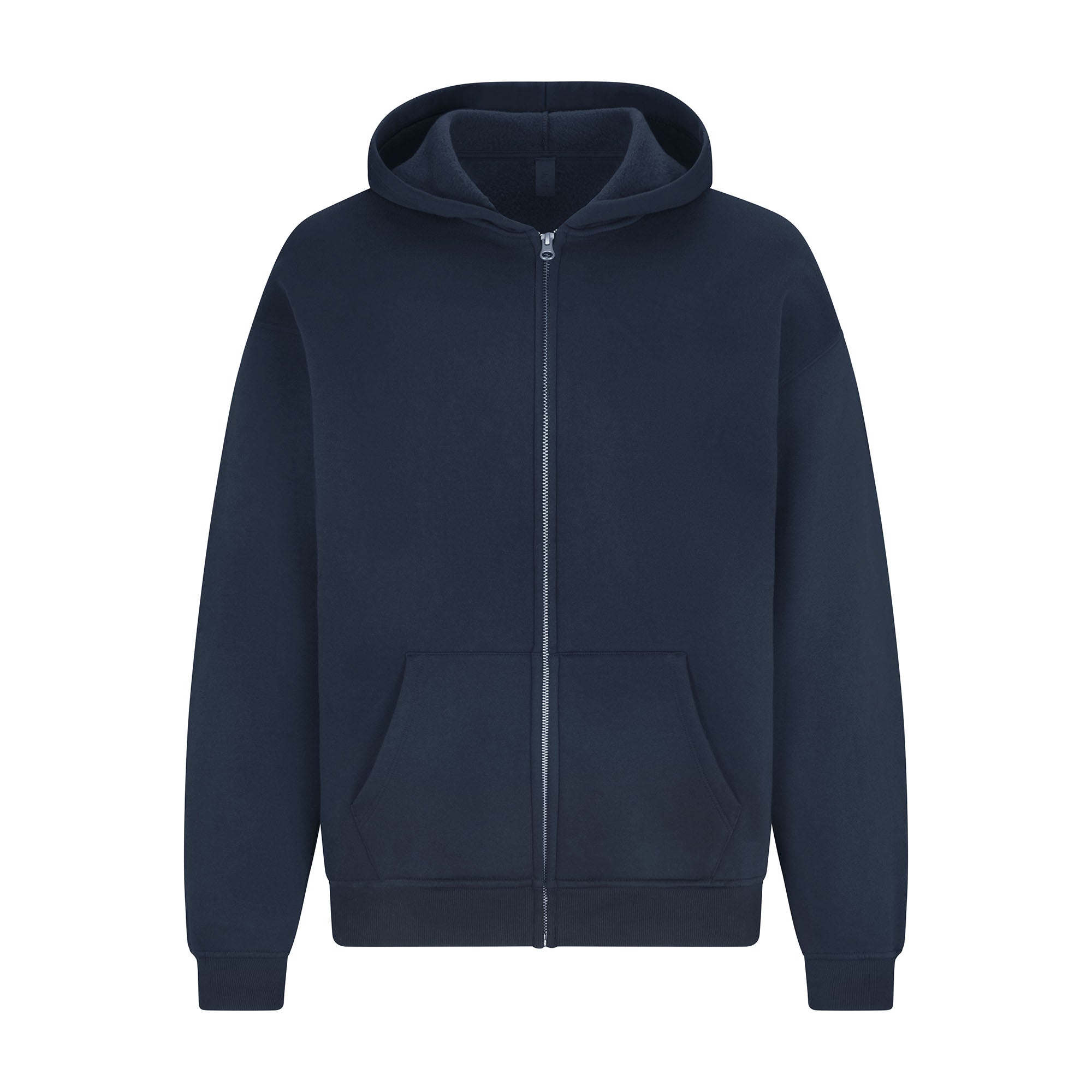 SKIMS FLEECE LOUNGE MENS RELAXED ZIP UP HOODIE | NAVY - Mind Türkiye
