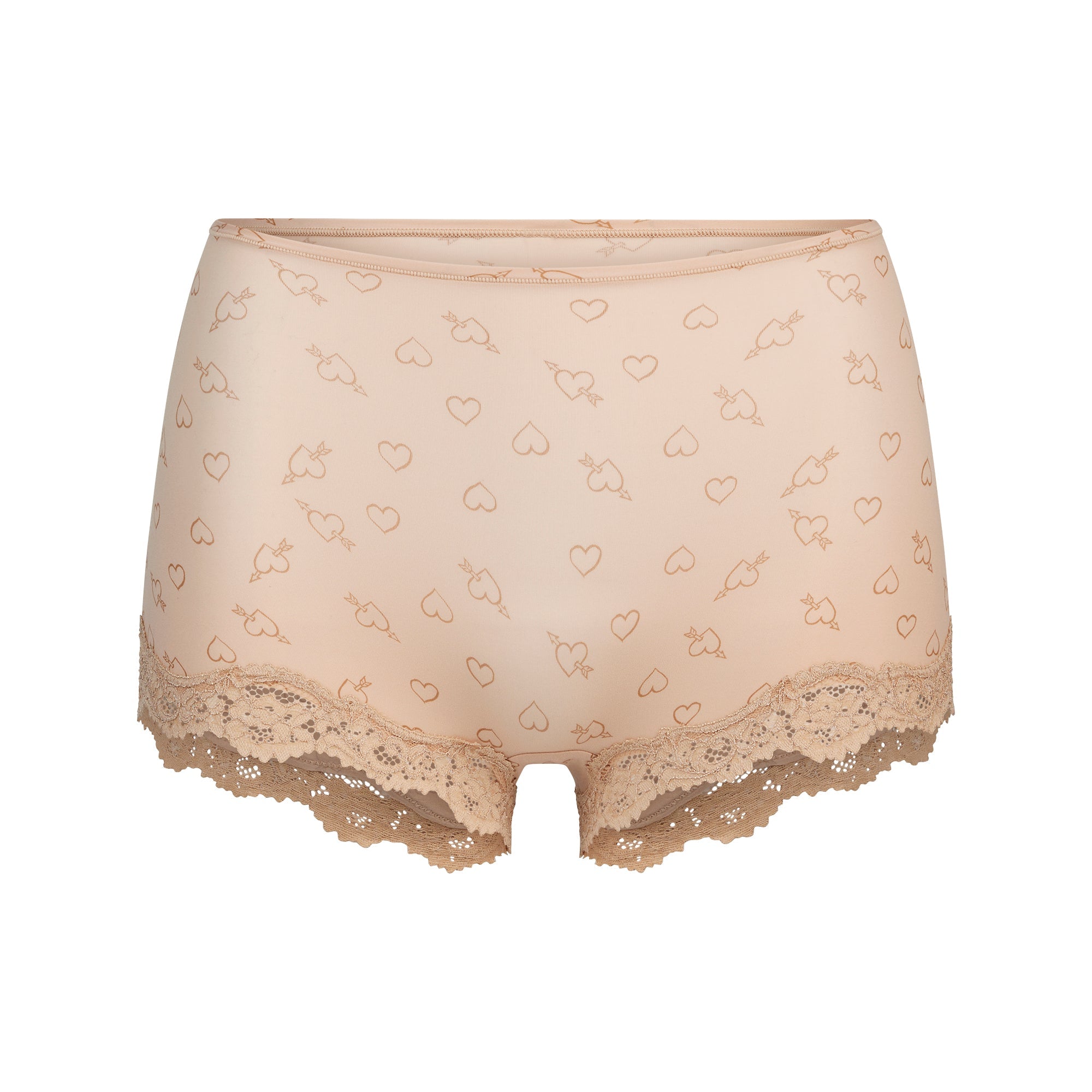 SKIMS FITS EVERYBODY LACE BOY SHORT | MICA SKETCHED HEARTS