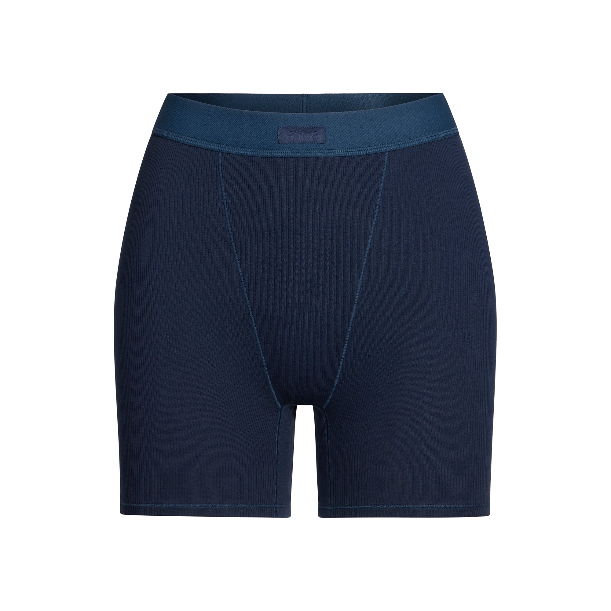SKIMS COTTON RIB BOXER | NAVY - Mind Türkiye