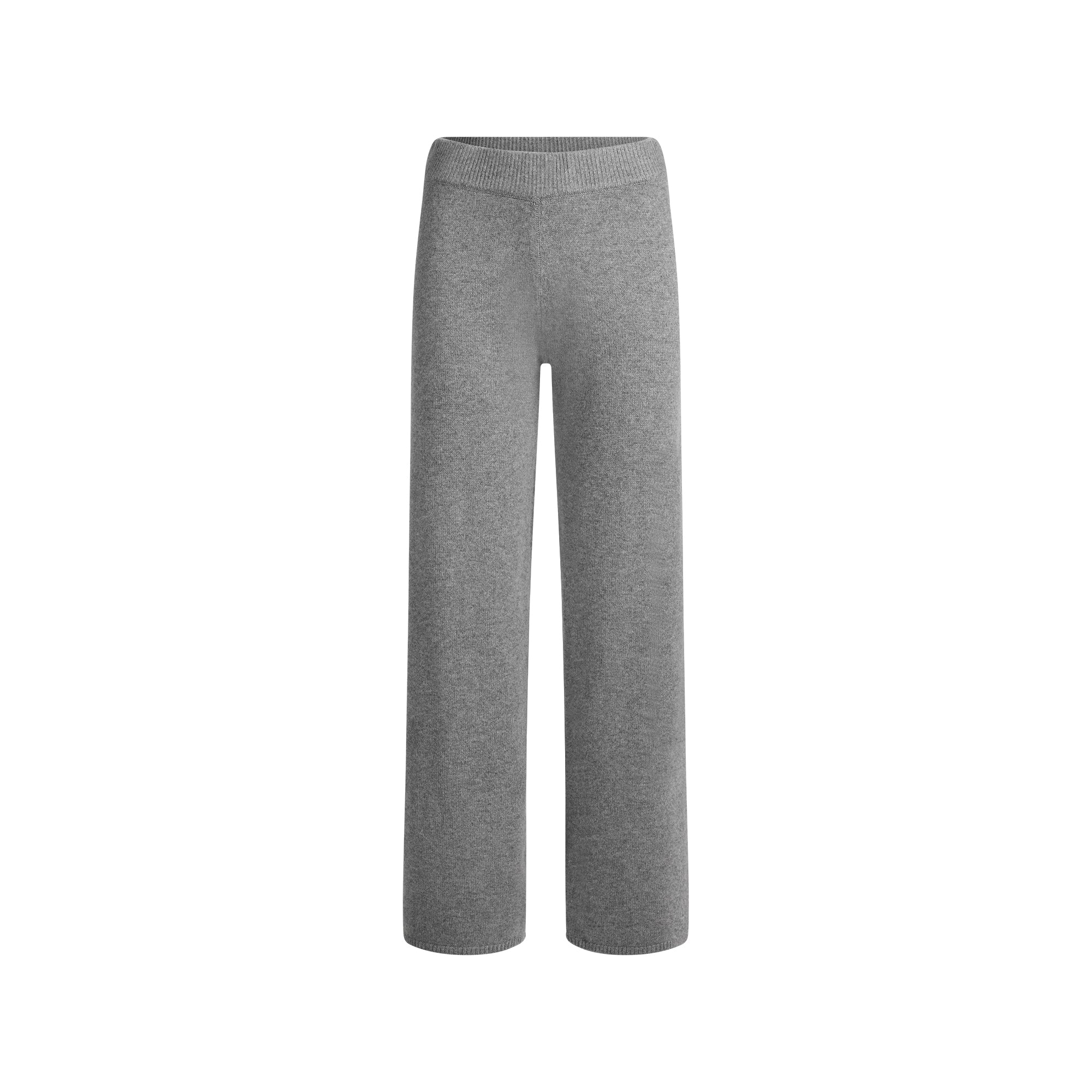 SKIMS CASHMERE WIDE LEG PANT | DARK HEATHER GREY