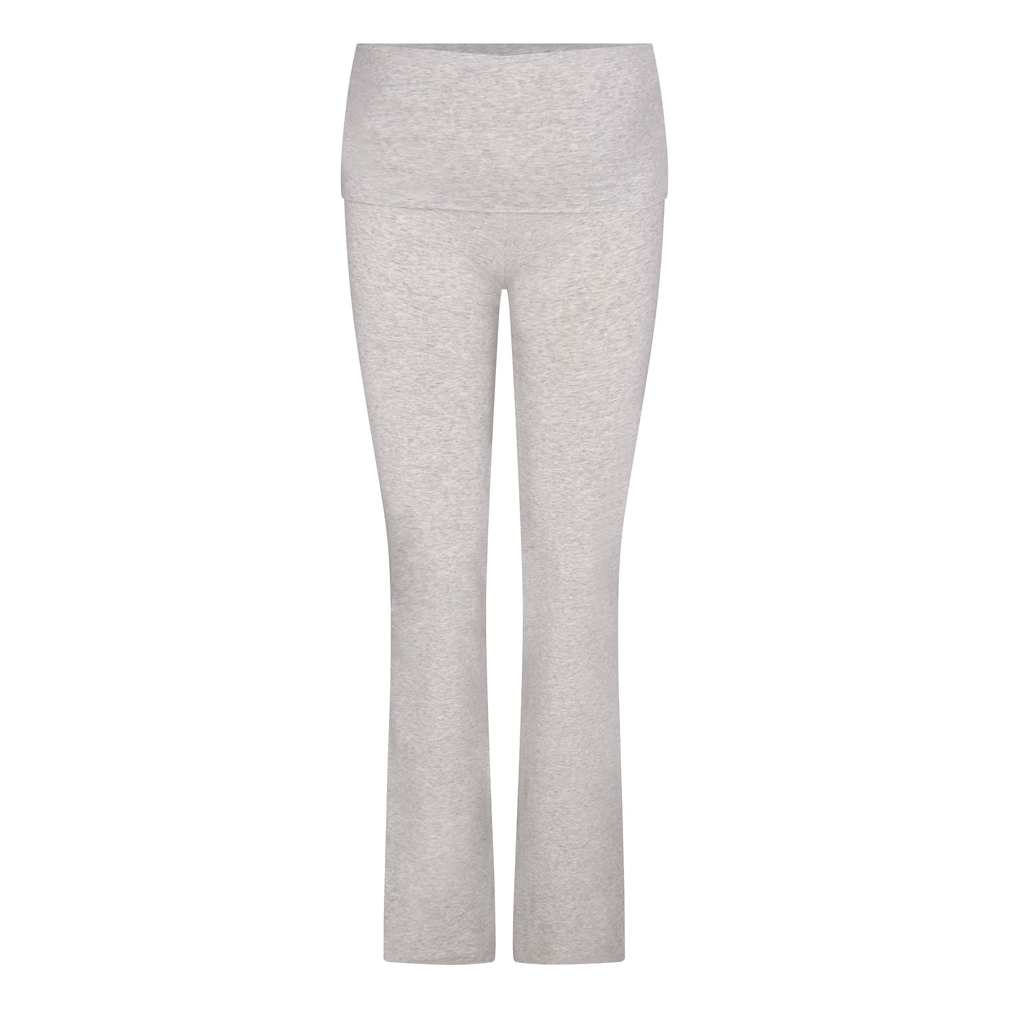 SKIMS COTTON JERSEY MATERNITY FOLDOVER PANT | LIGHT HEATHER GREY - Mind Türkiye