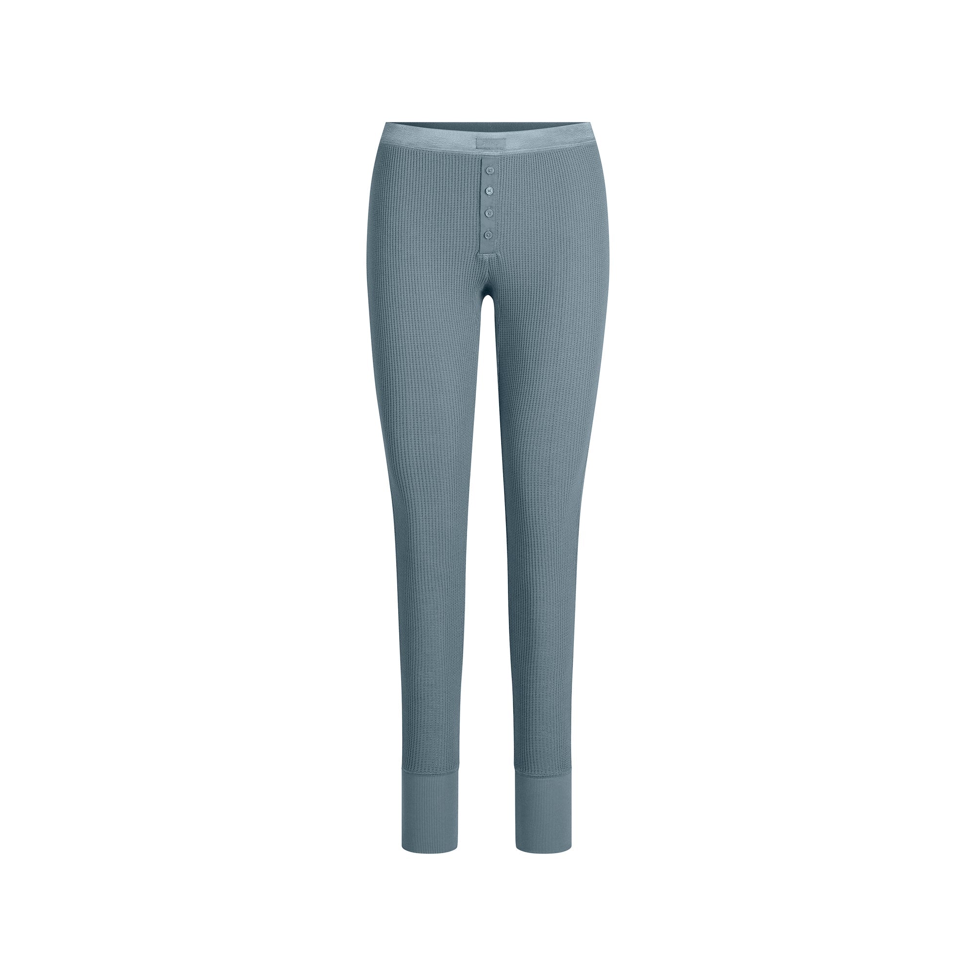 SKIMS HEAVY WAFFLE BUTTON FRONT LEGGING | ZIRCON - Mind Türkiye
