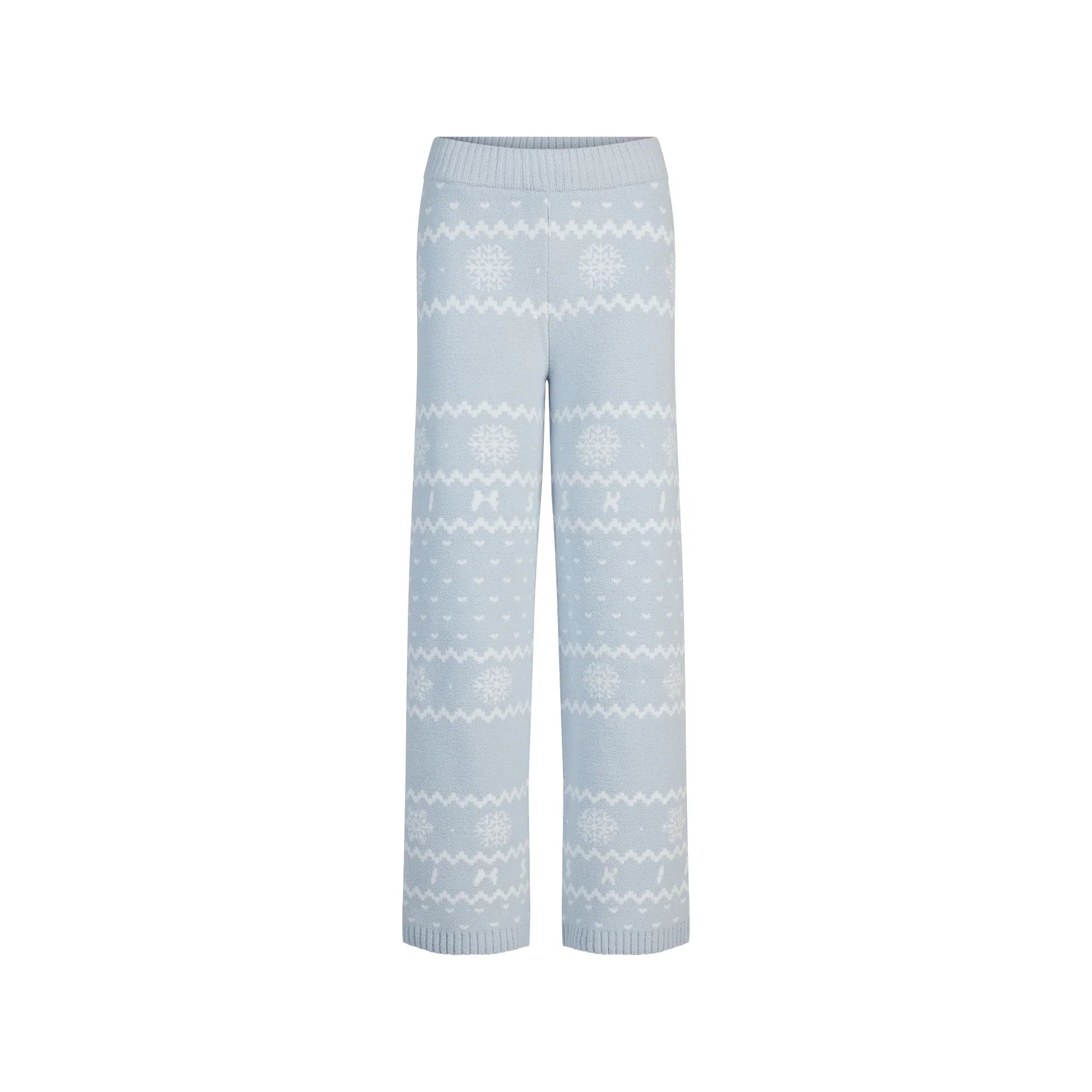 SKIMS COZY LIGHT PANT | ZEN BLUE HEART FAIR ISLE - Mind Türkiye