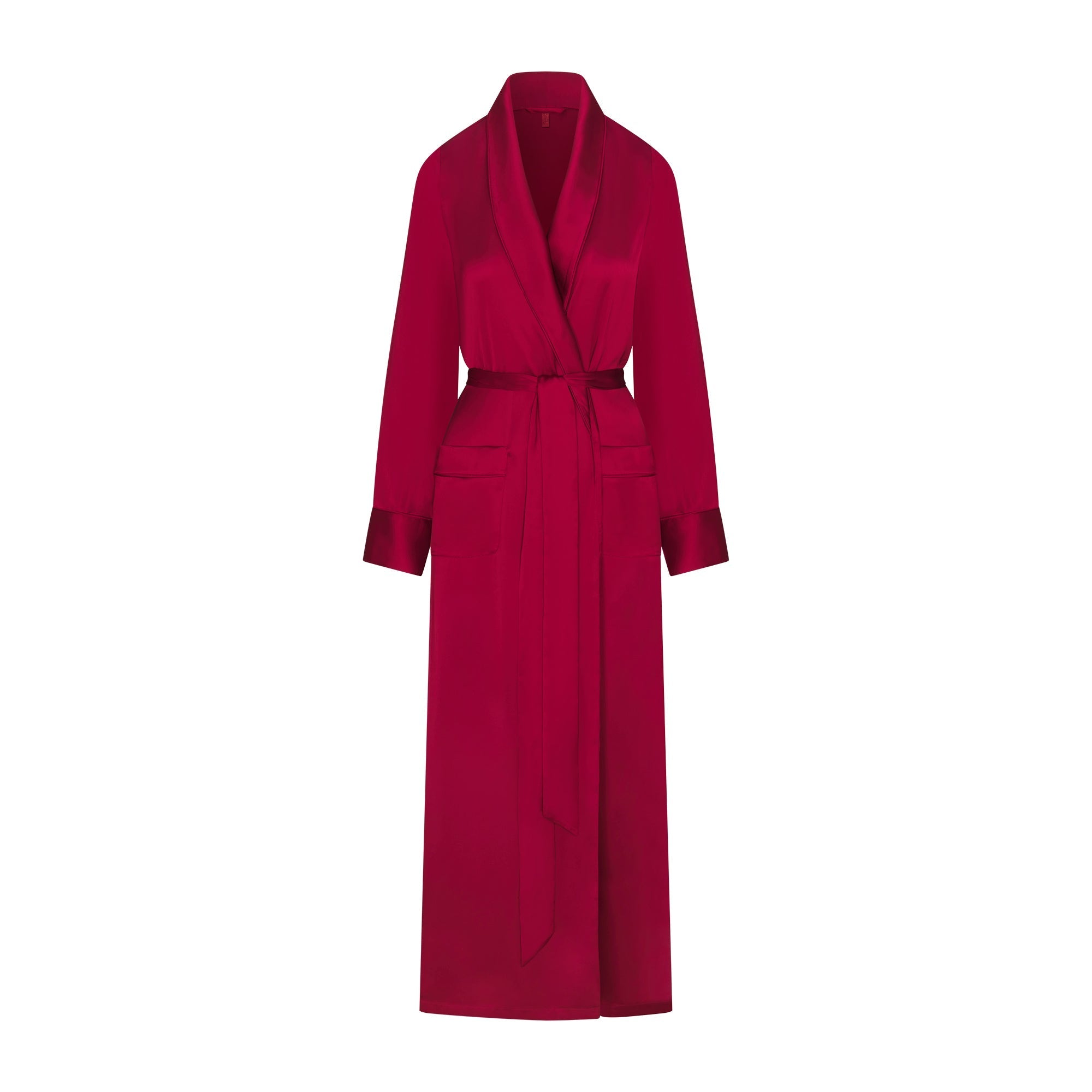 SKIMS WOVEN SHINE LONG ROBE | BRICK - Mind Türkiye