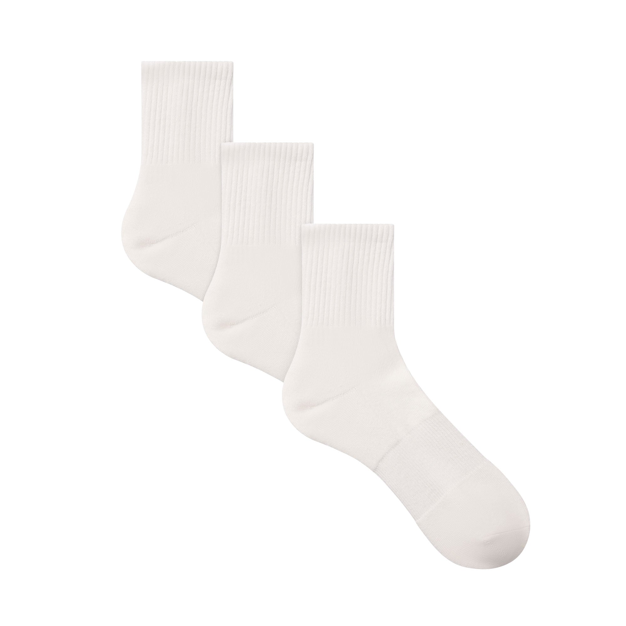 SKIMS MENS 3/4 CREW SOCK 3-PACK | CHALK - Mind Türkiye
