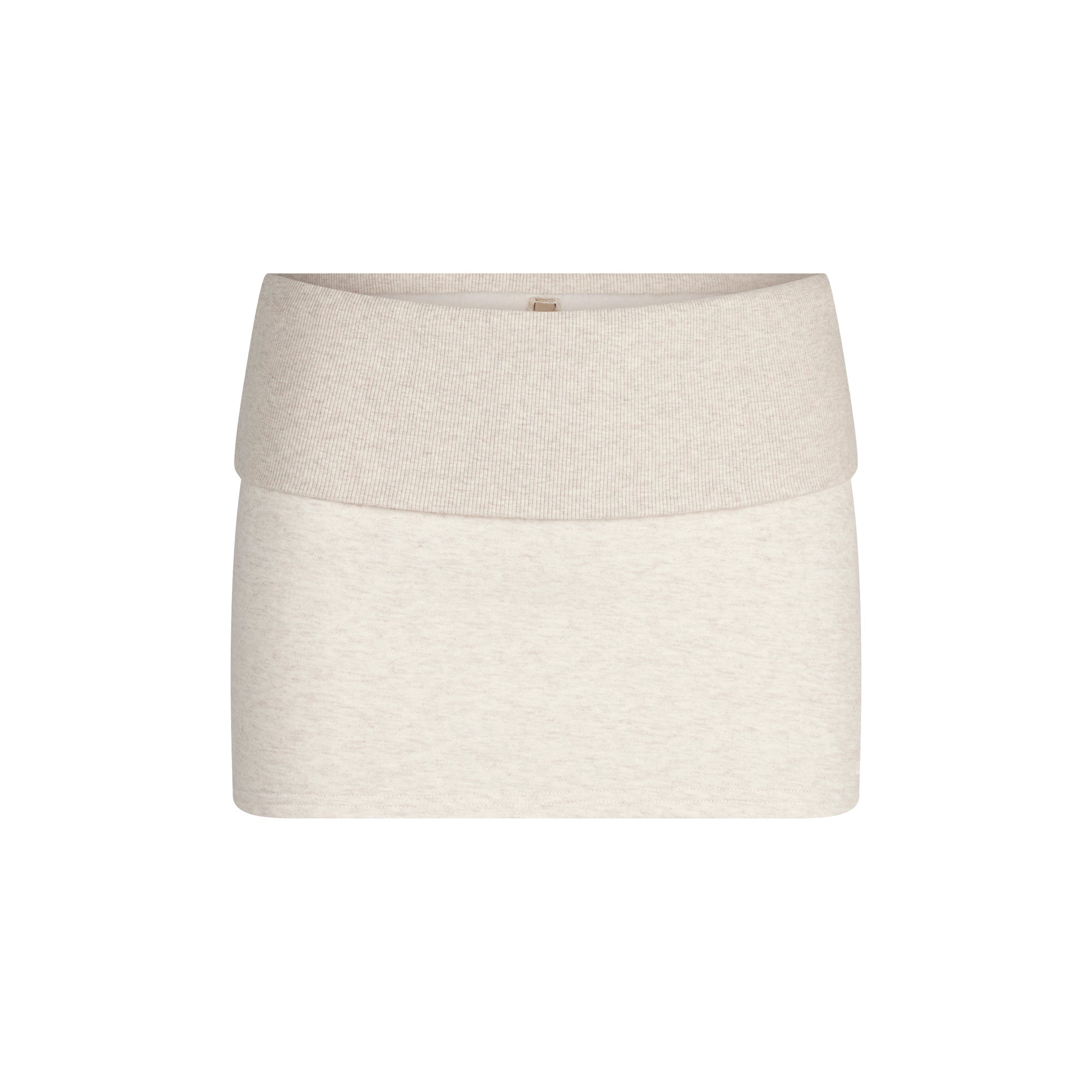 SKIMS COTTON FLEECE FOLDOVER MINI SKIRT | OATMEAL HEATHER - Mind Türkiye