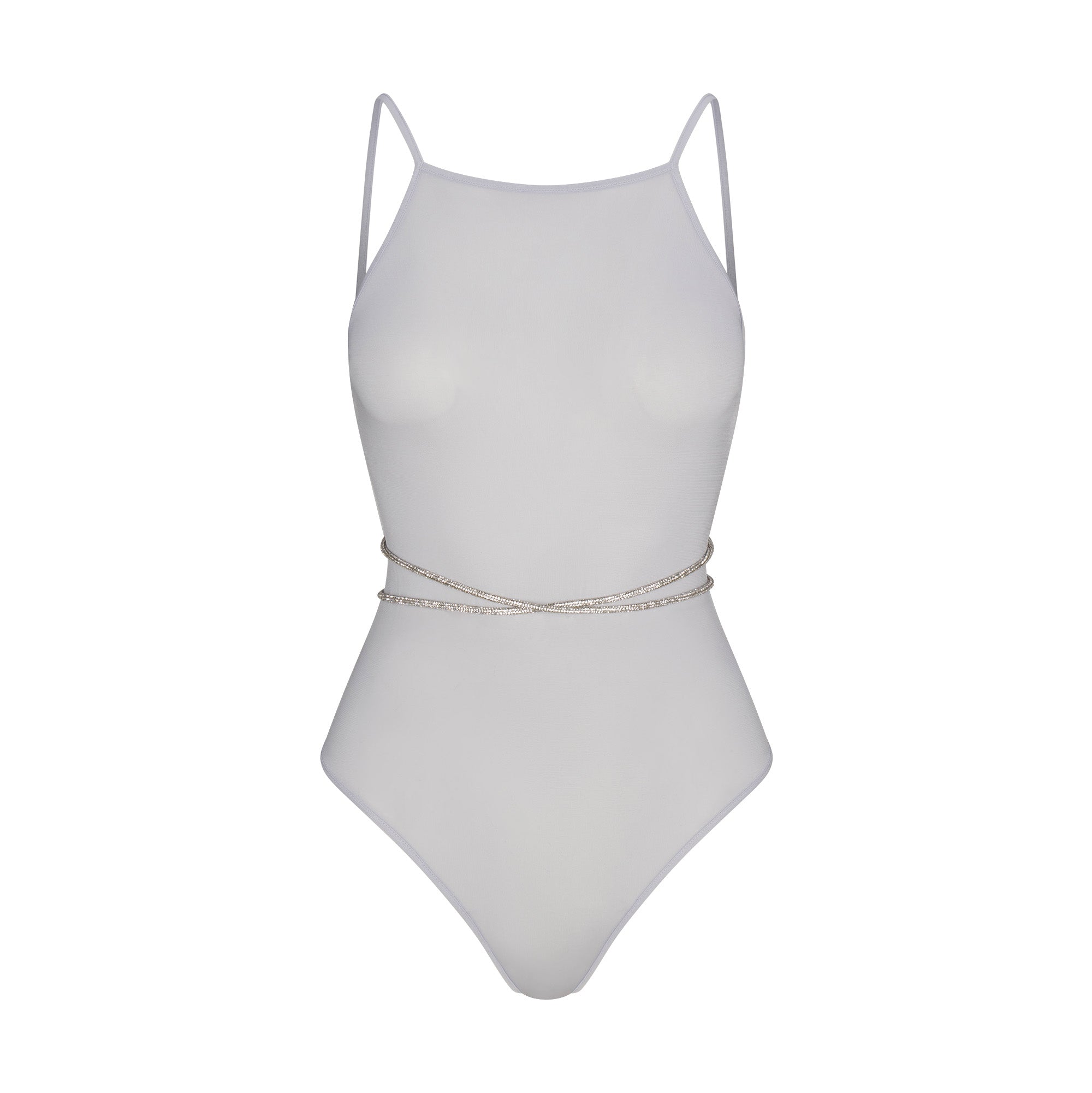 SKIMS RHINESTONE KNIT OPEN BACK BODYSUIT | ZEN BLUE - Mind Türkiye