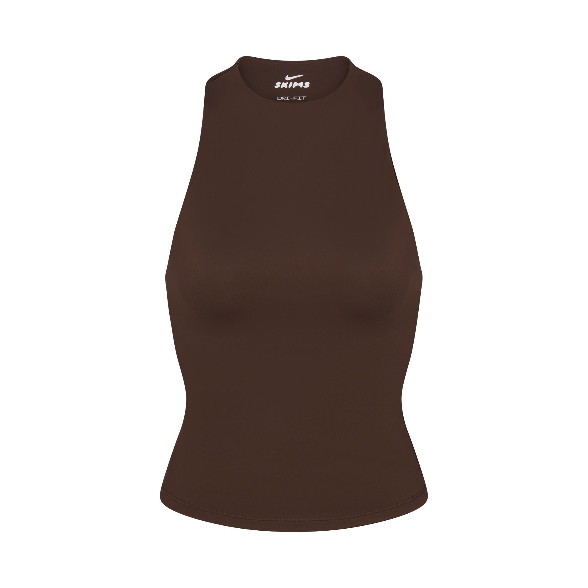 NikeSKIMS MATTE MOCK NECK RACER TANK | DARK SEPIA - Mind Türkiye