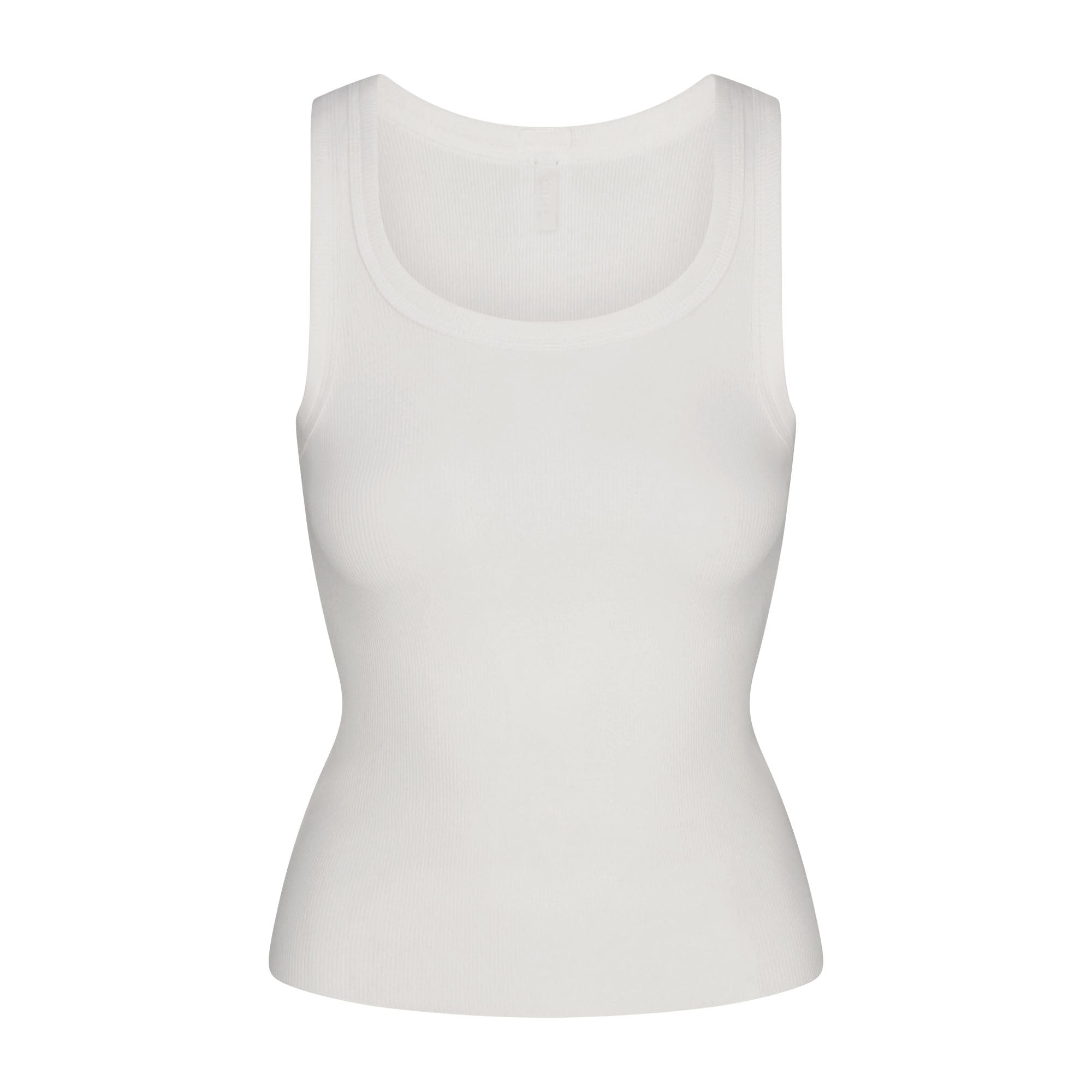 SKIMS COTTON RIB SCOOP NECK TANK | MARBLE
