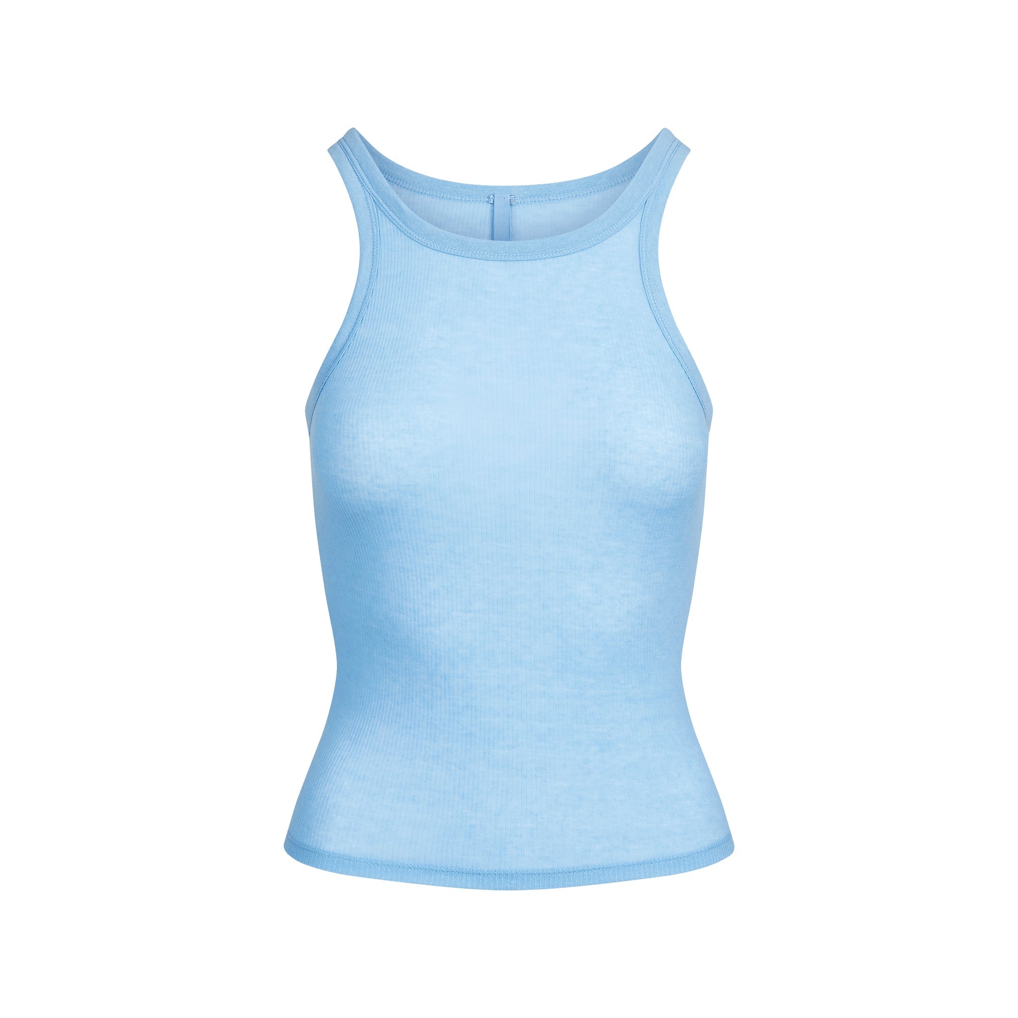 SKIMS SHEER RIB TANK | BLUE BELL