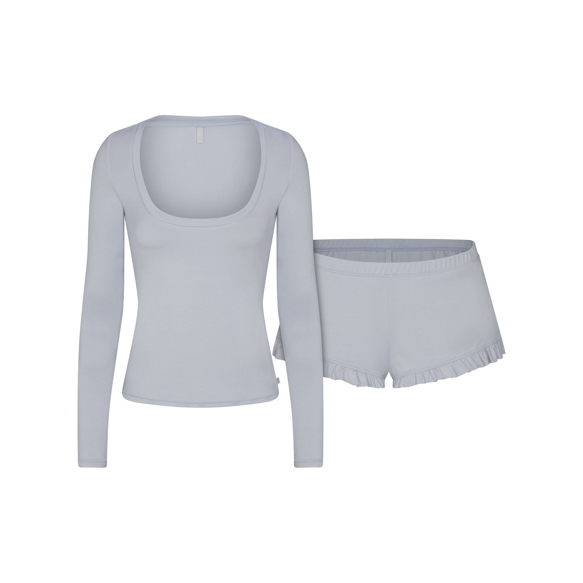 SKIMS SLEEP SCOOP NECK SLEEP SET | ZEN BLUE - Mind Türkiye