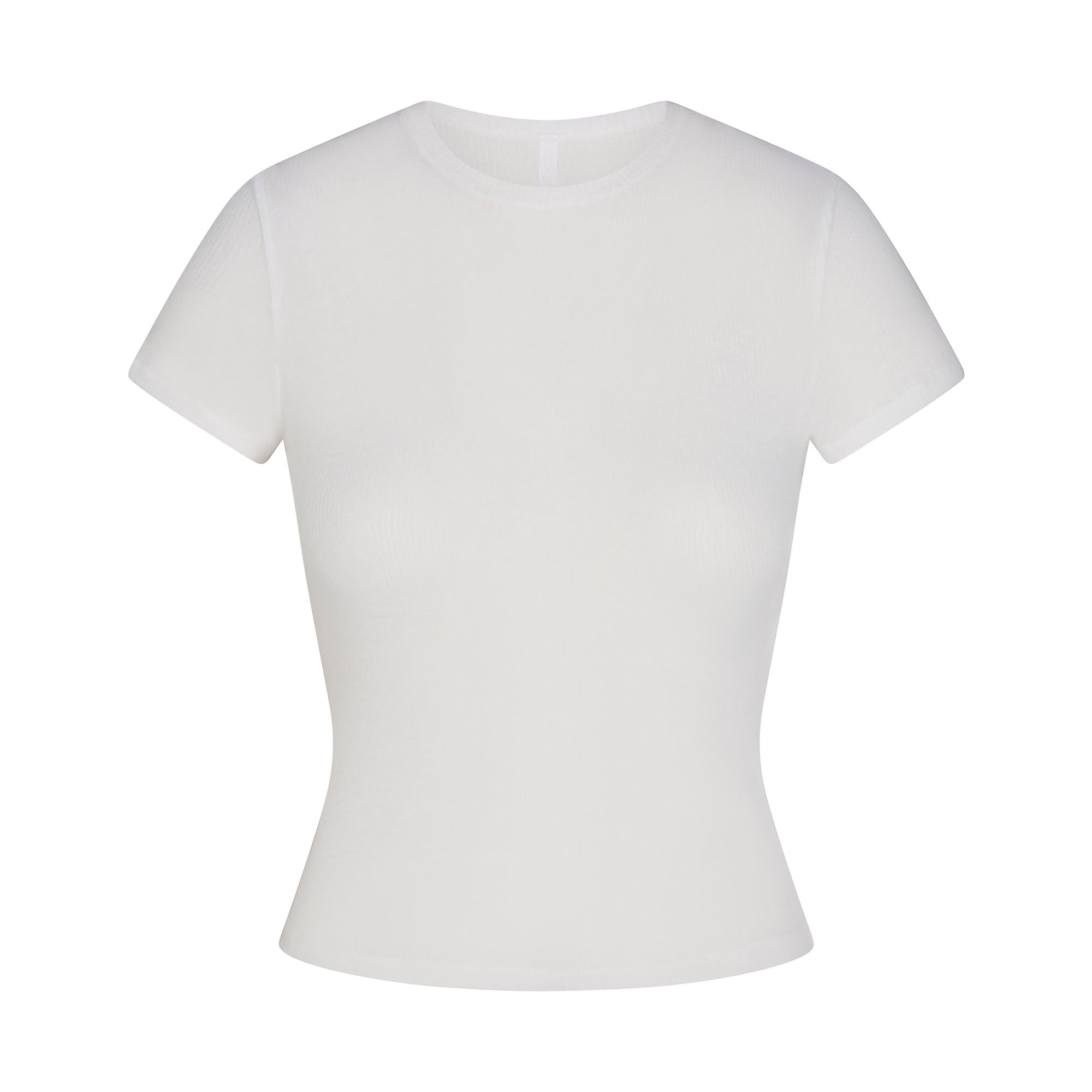 SKIMS SHEER RIB T-SHIRT | SNOW - Mind Türkiye