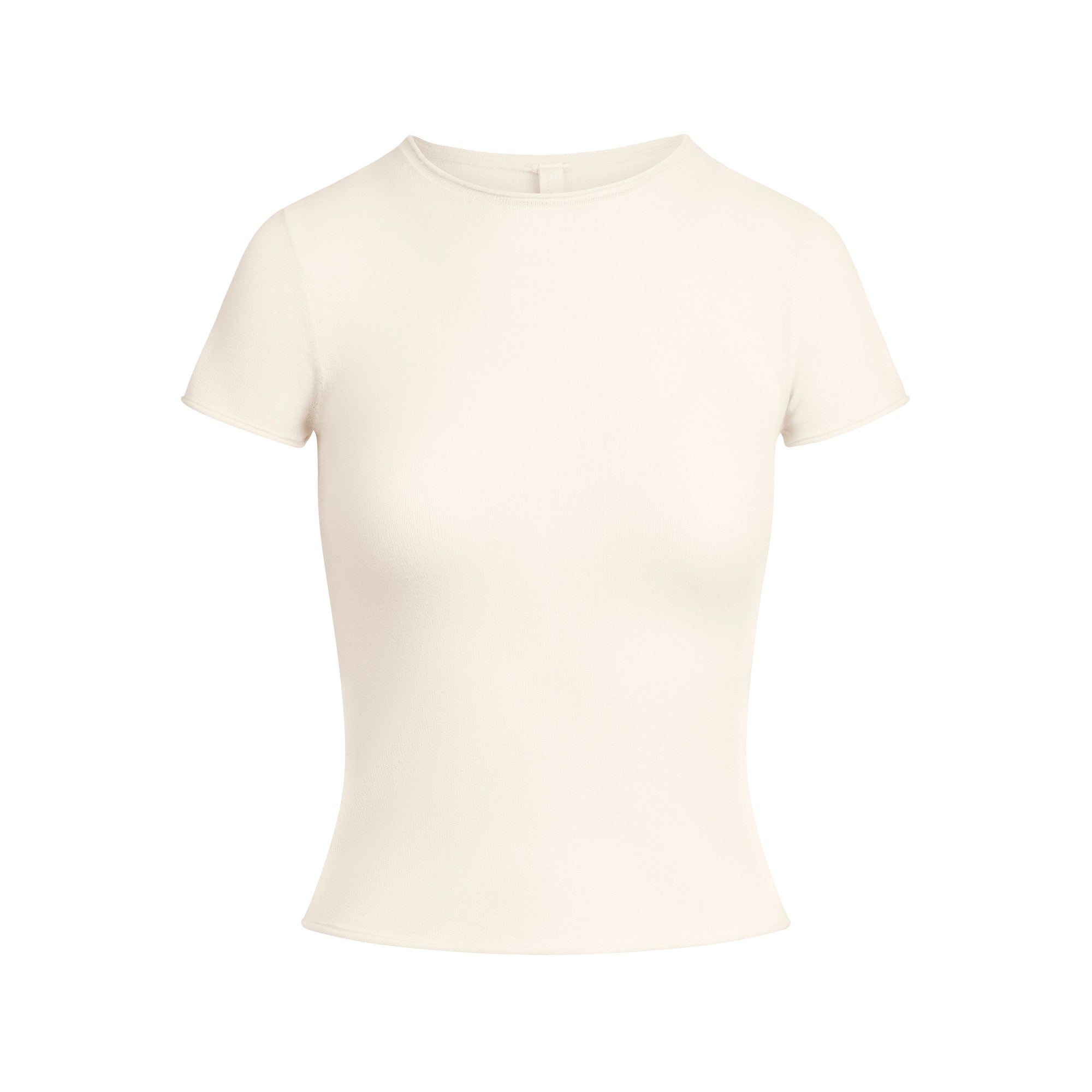 SKIMS FEATHERWEIGHT CASHMERE TEE | EGRET - Mind Türkiye