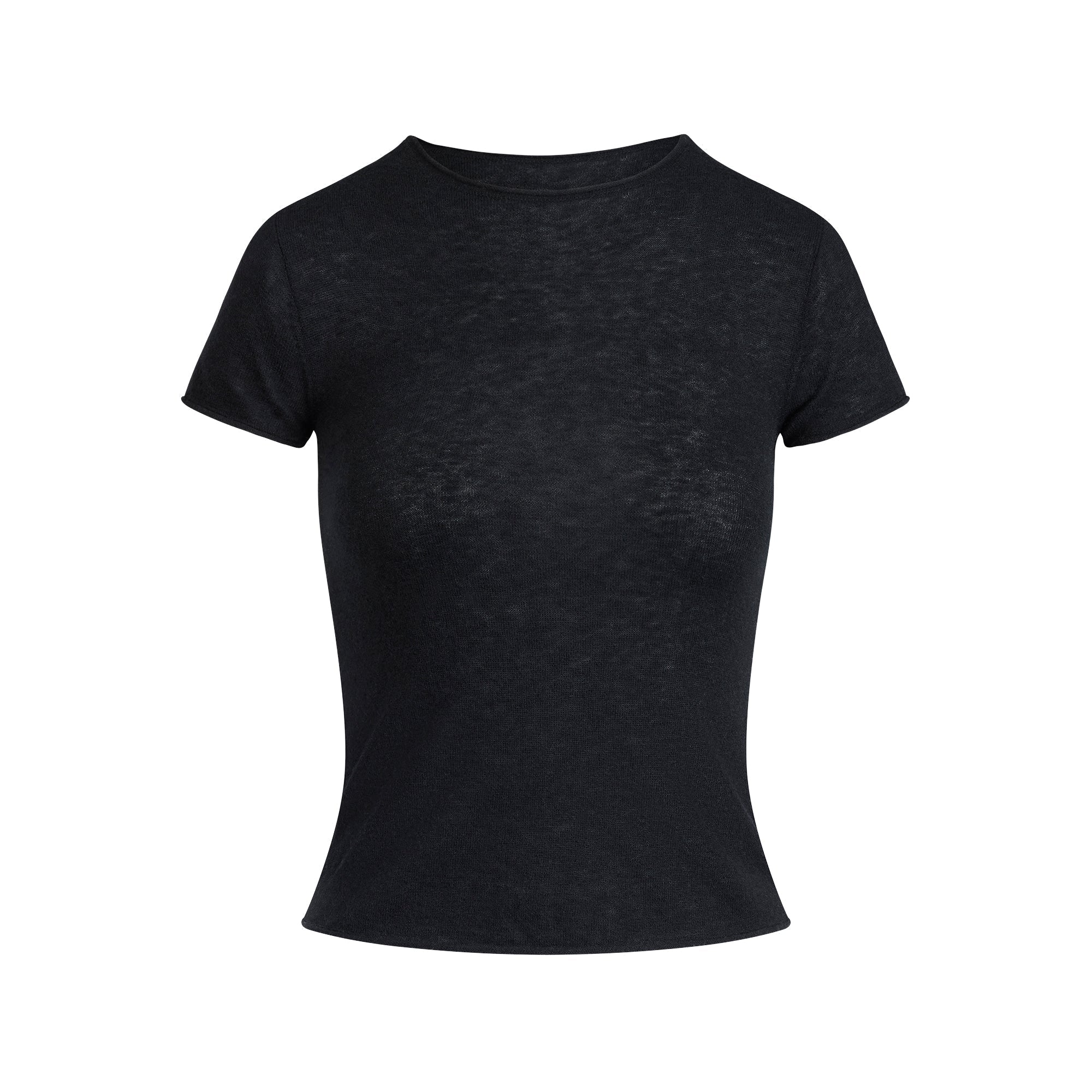SKIMS FEATHERWEIGHT CASHMERE TEE | ONYX - Mind Türkiye