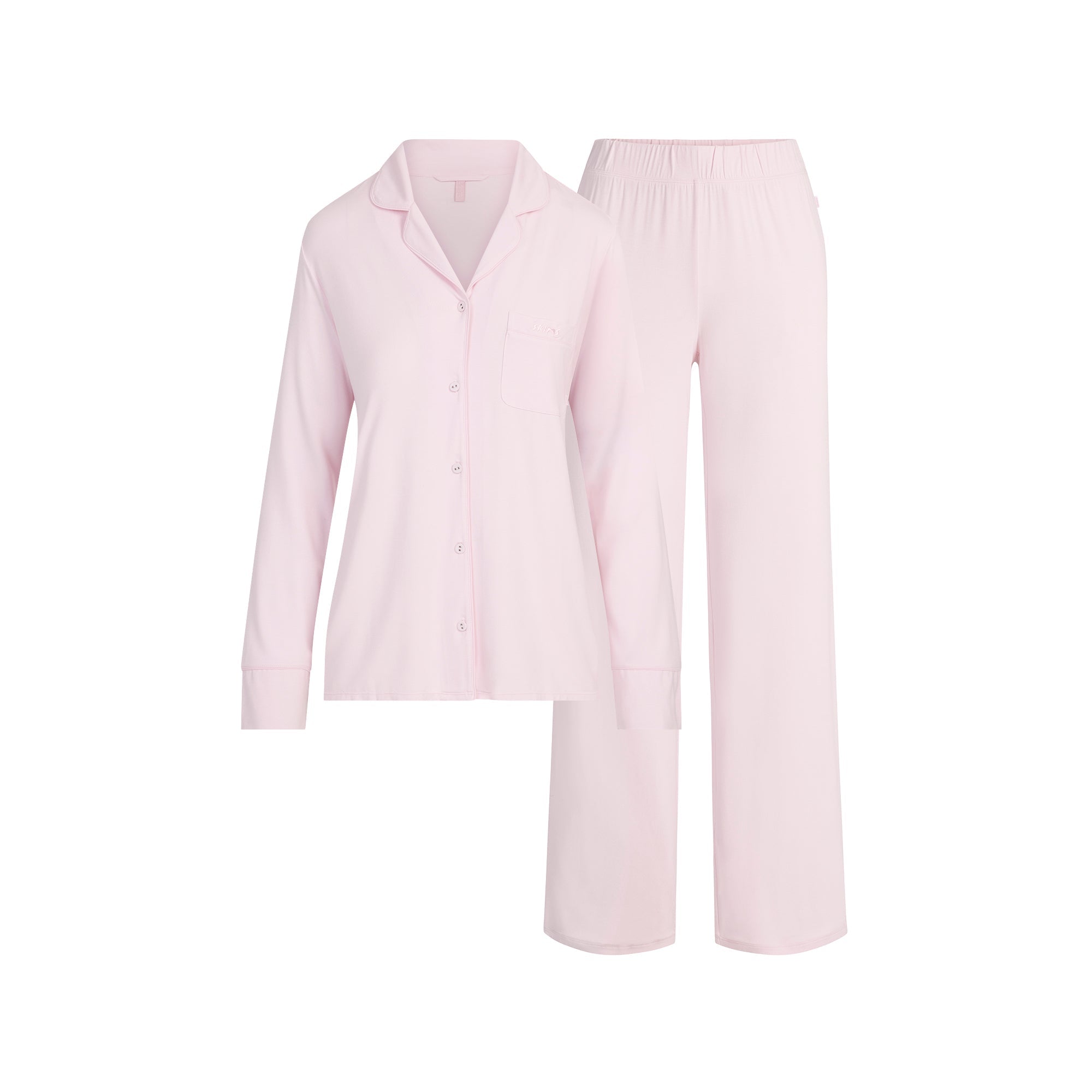 SKIMS SLEEP LONG SLEEVE BUTTON UP SET | BLOOM - Mind Türkiye