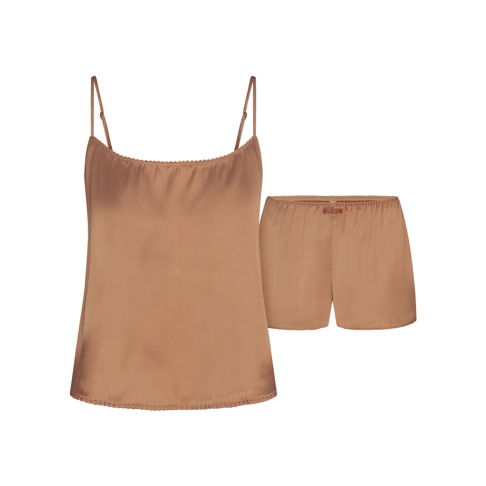 SKIMS WOVEN SHINE CAMI AND SHORT SLEEP SET | SIENNA - Mind Türkiye