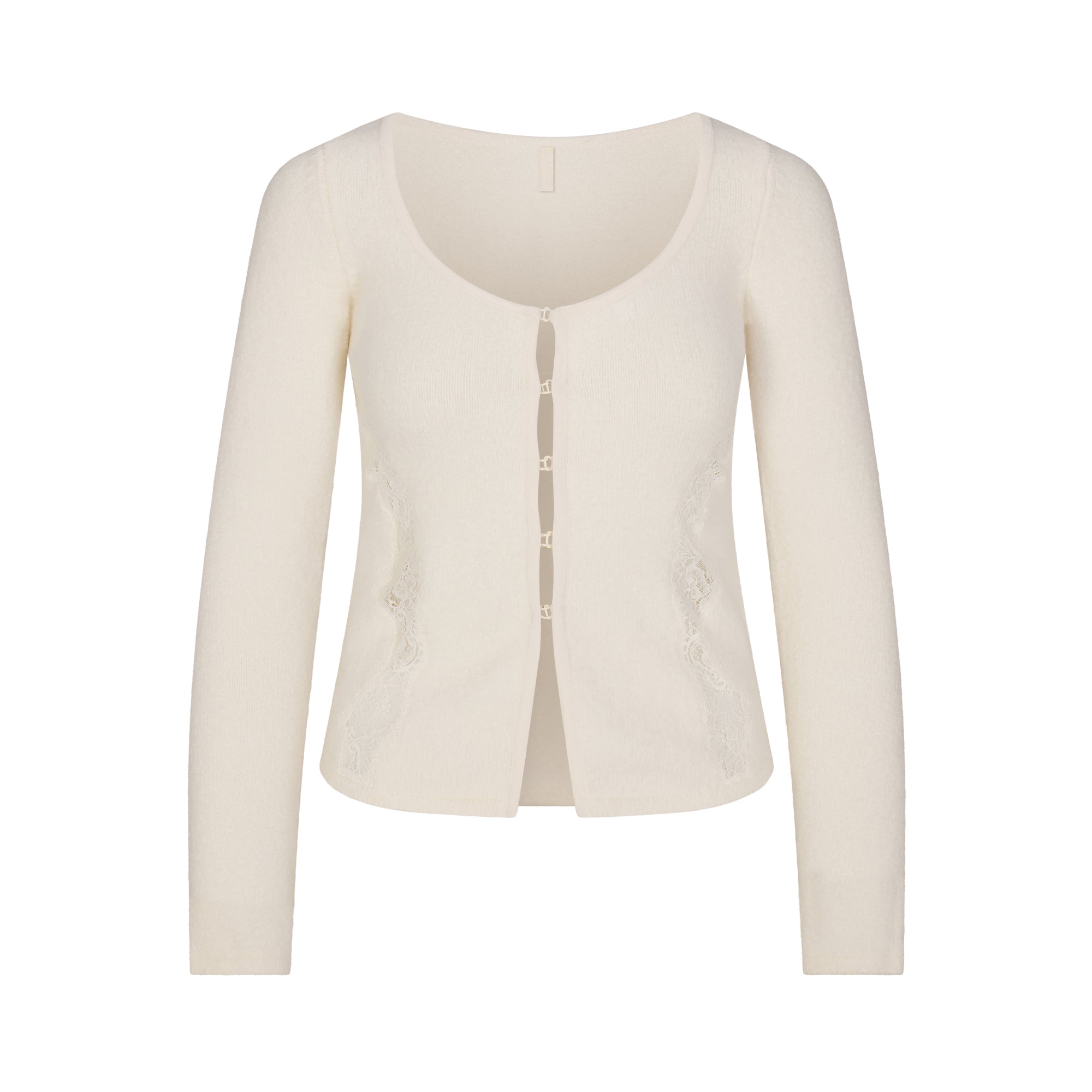 SKIMS LACE KNIT LONG SLEEVE CARDIGAN | SUGAR - Mind Türkiye
