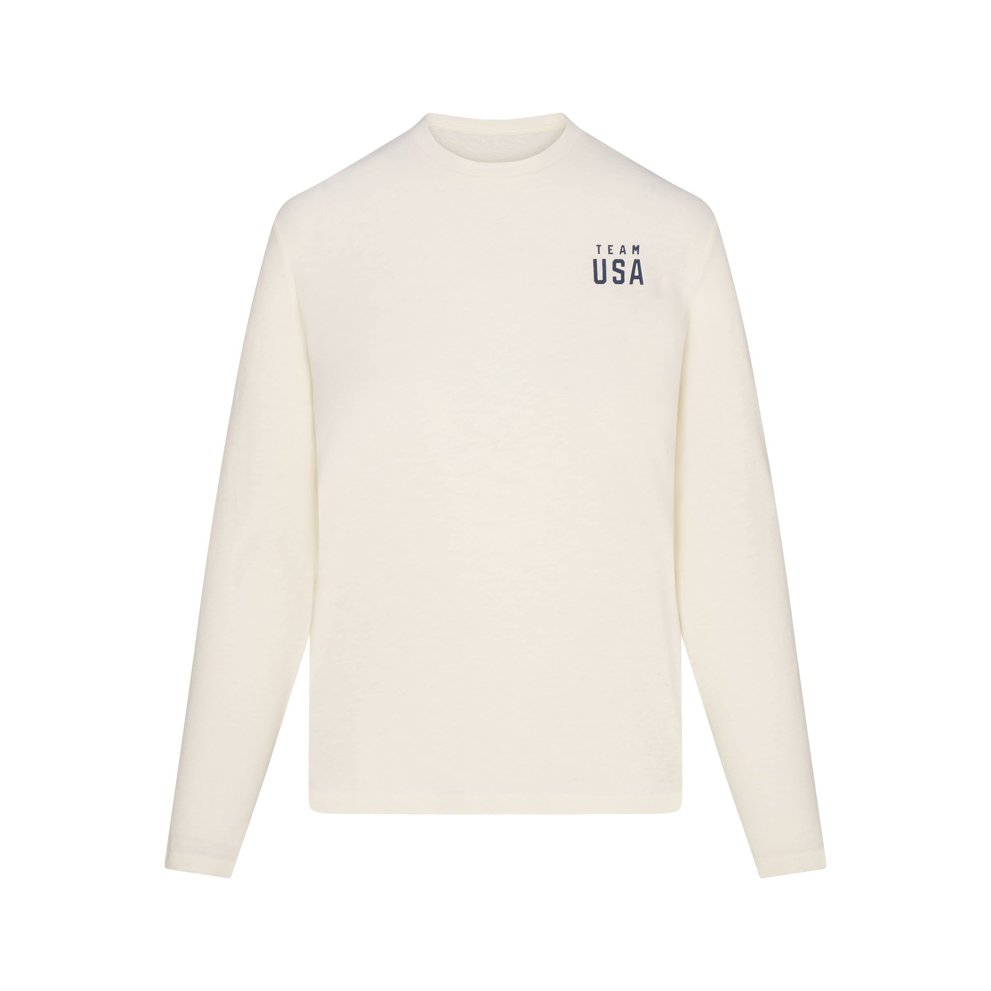 SKIMS FOR TEAM USA WORN IN JERSEY PARALYMPIC LONG SLEEVE T-SHIRT | ECRU