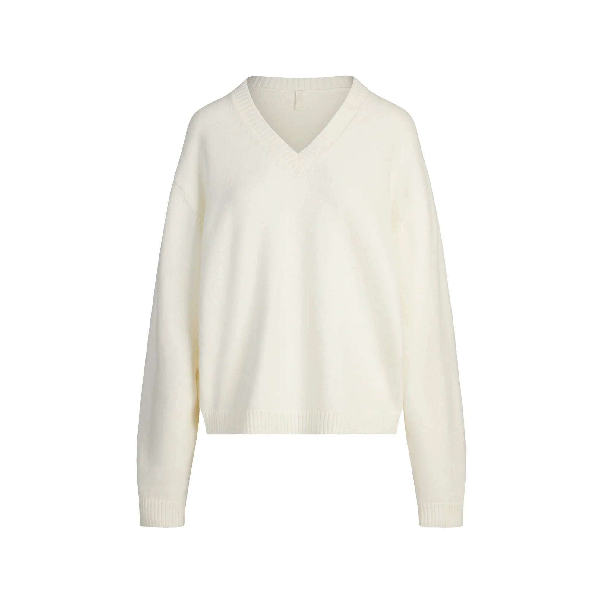 SKIMS SWEATER KNITS PULLOVER V NECK | IVORY