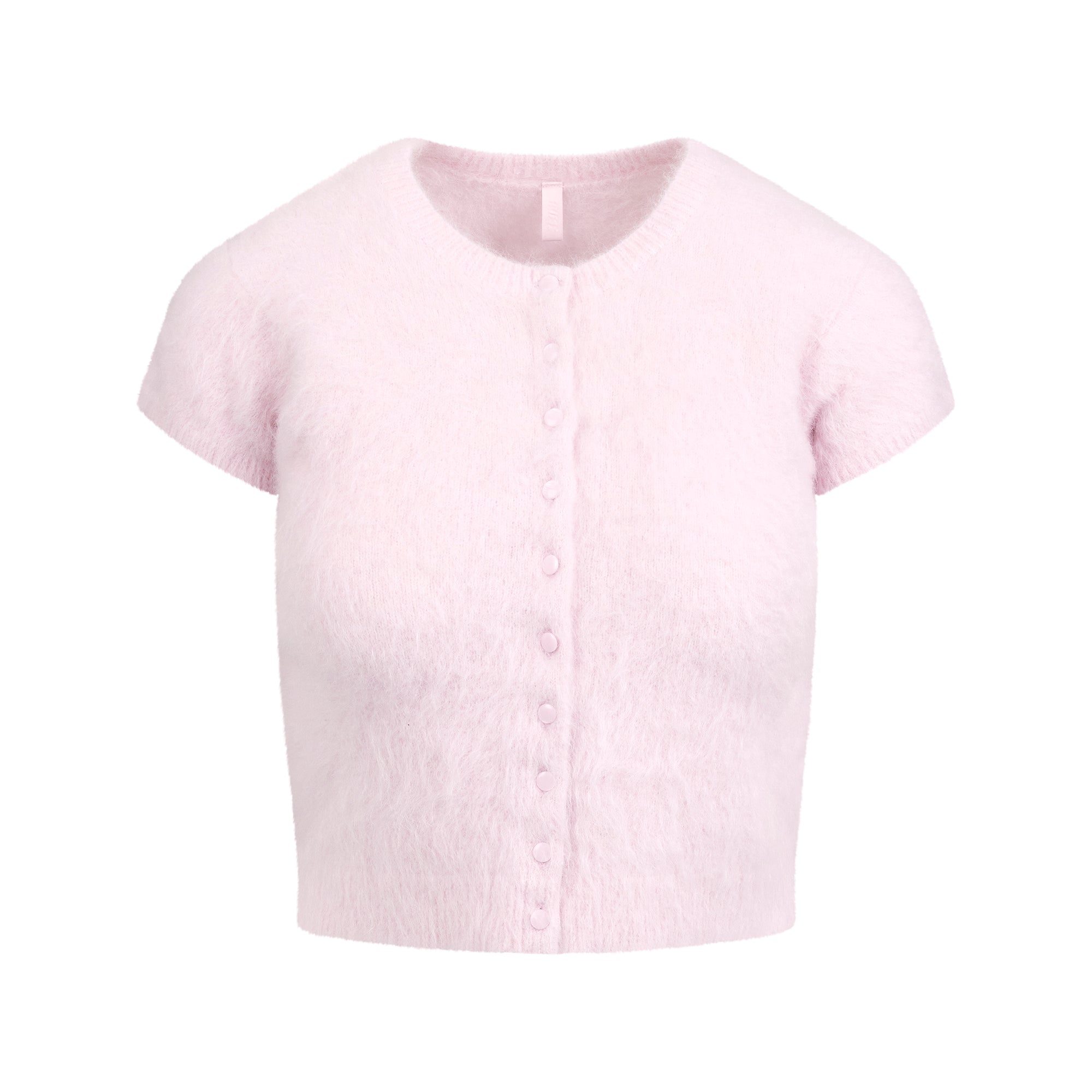 SKIMS BRUSHED ALPACA SHORT SLEEVE CARDIGAN | CHERRY BLOSSOM - Mind Türkiye
