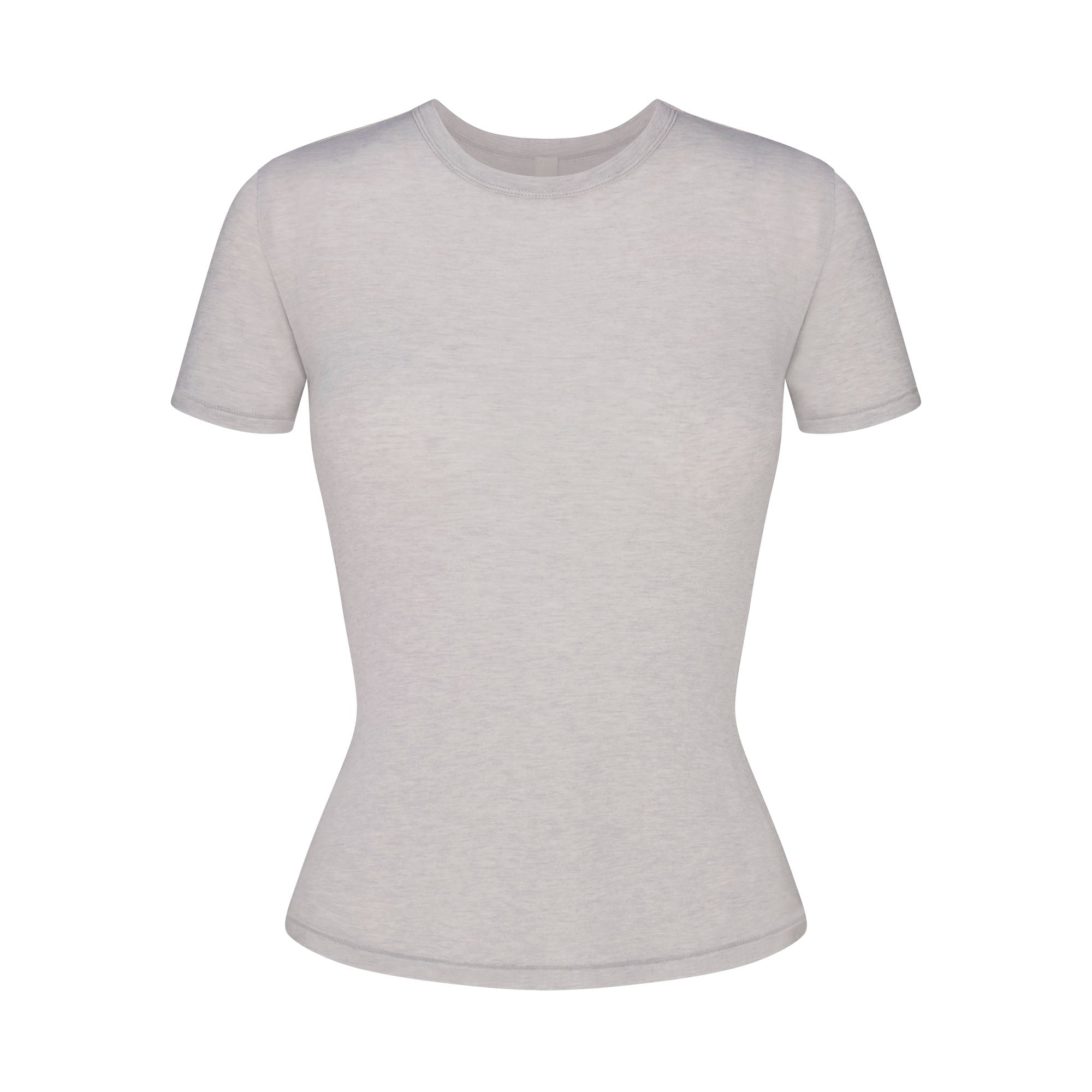 SKIMS SHEER MODAL LONG T-SHIRT | HEATHER GREY - Mind Türkiye
