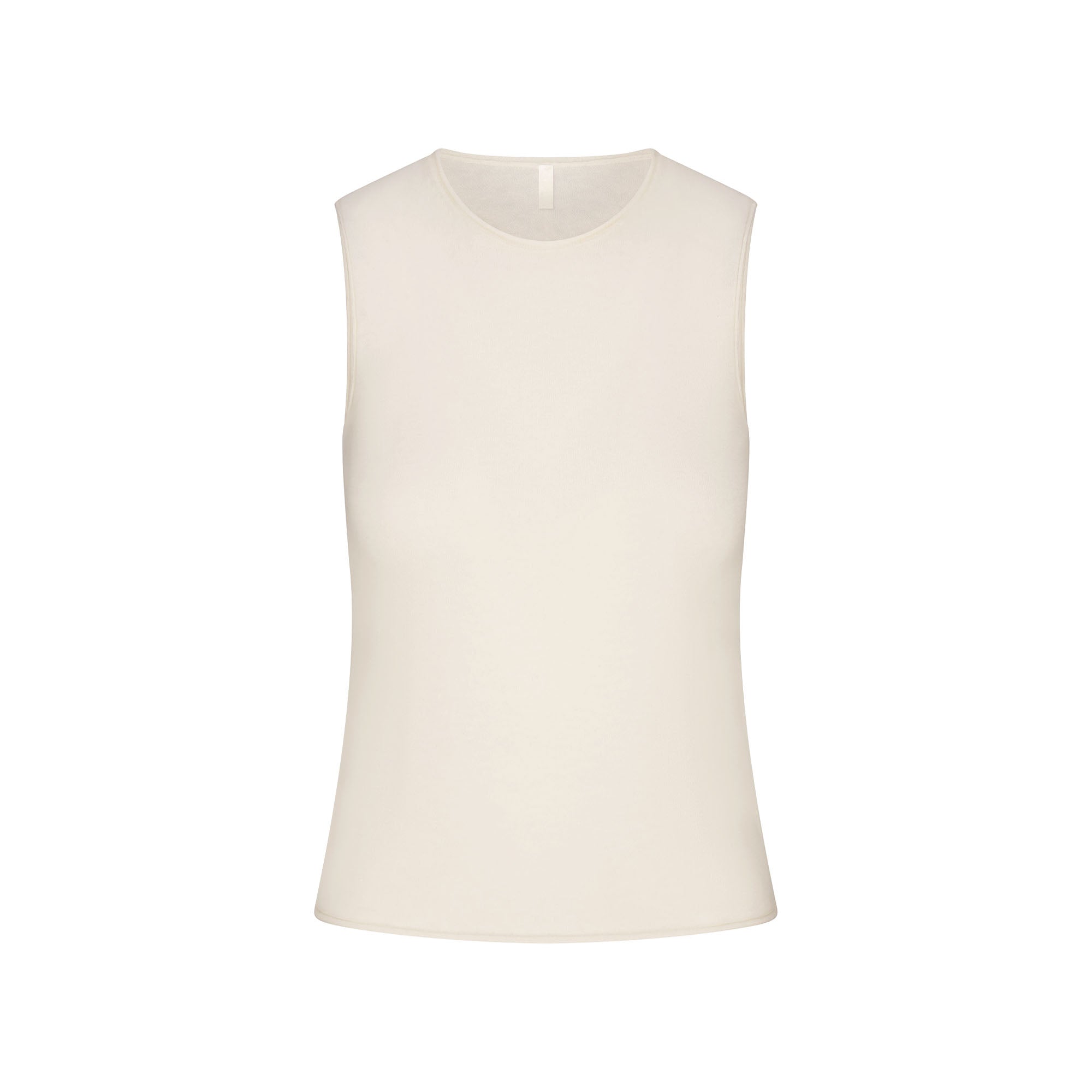 SKIMS FEATHERWEIGHT CASHMERE SLEEVELESS TOP | EGRET