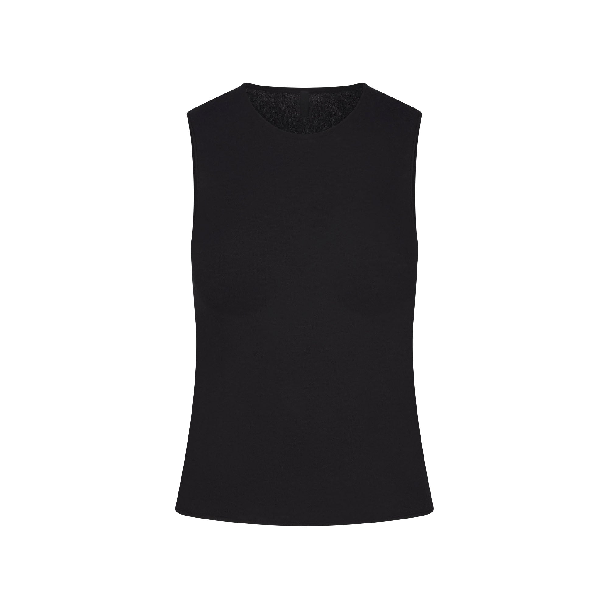 SKIMS FEATHERWEIGHT CASHMERE SLEEVELESS TOP | ONYX - Mind Türkiye
