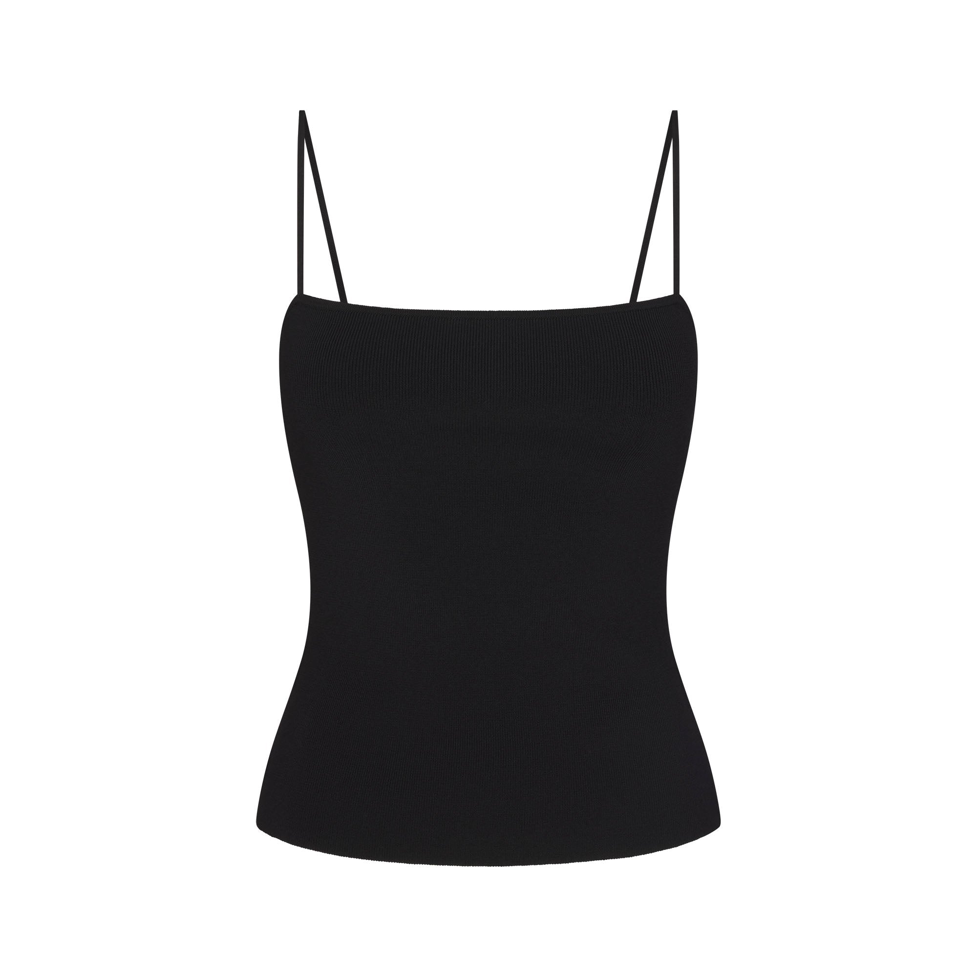 SKIMS REFINED KNIT CAMI | OBSIDIAN