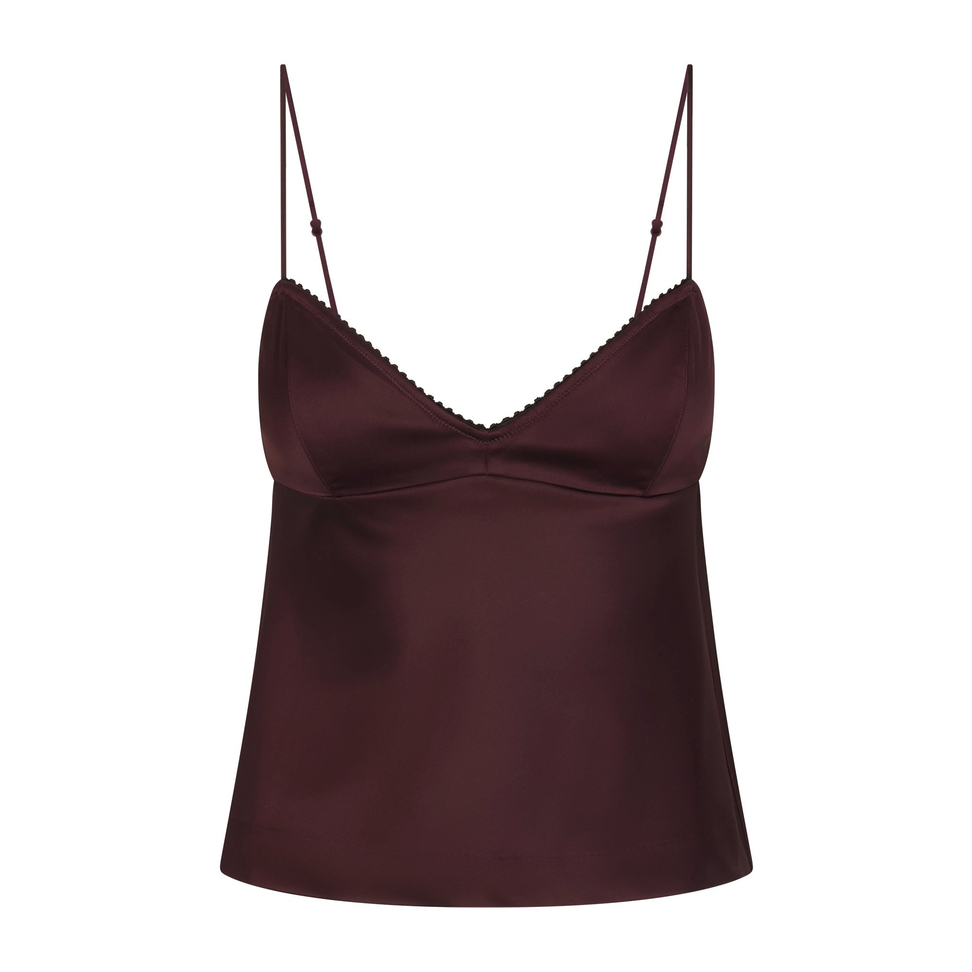 SKIMS SATIN CAMI | CURRANT