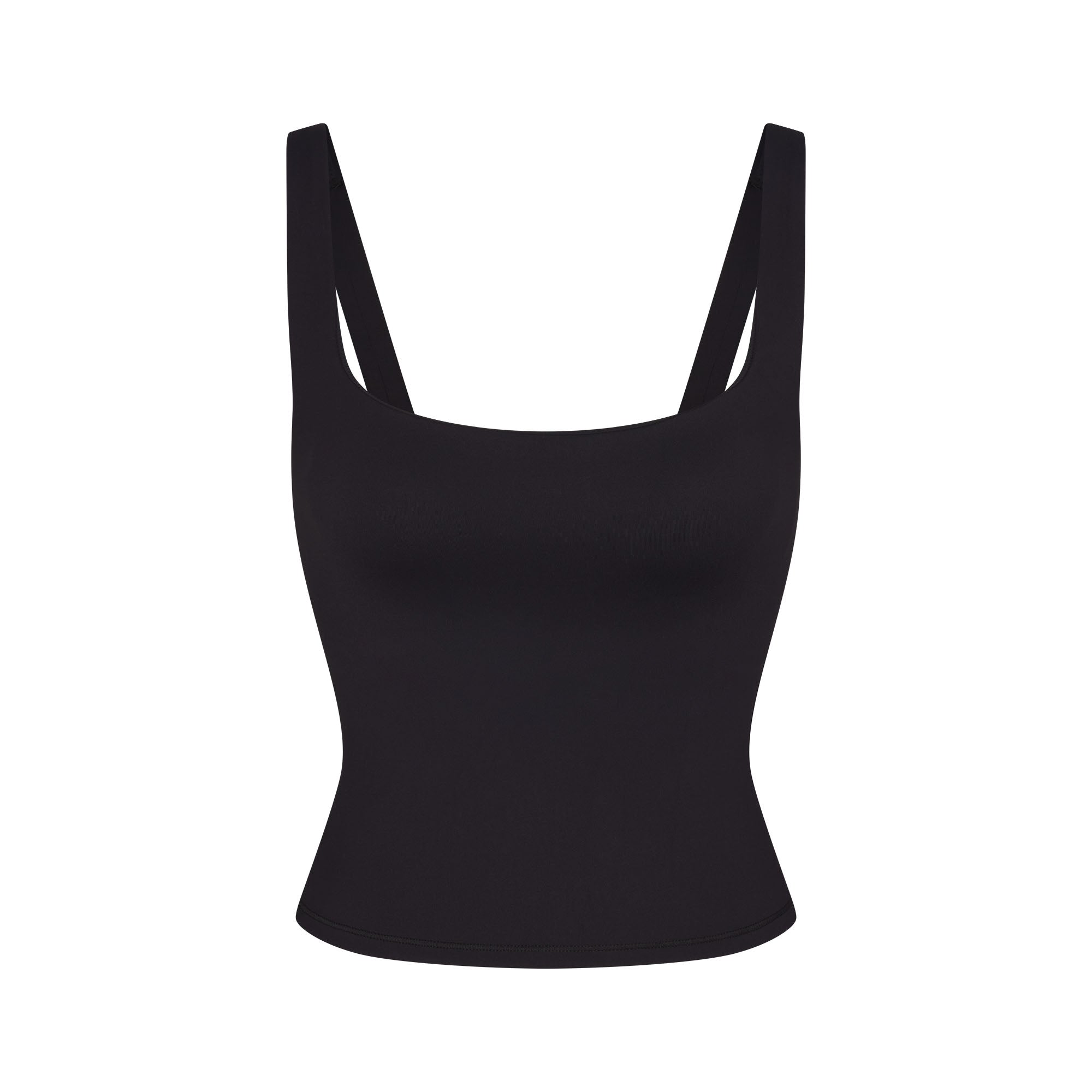 NikeSKIMS MATTE SQUARE NECK TANK | OBSIDIAN - Mind Türkiye